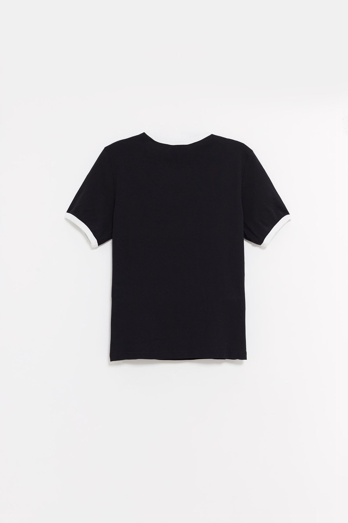 COURREGES BLACK REEDITION CONTRAST T SHIRT