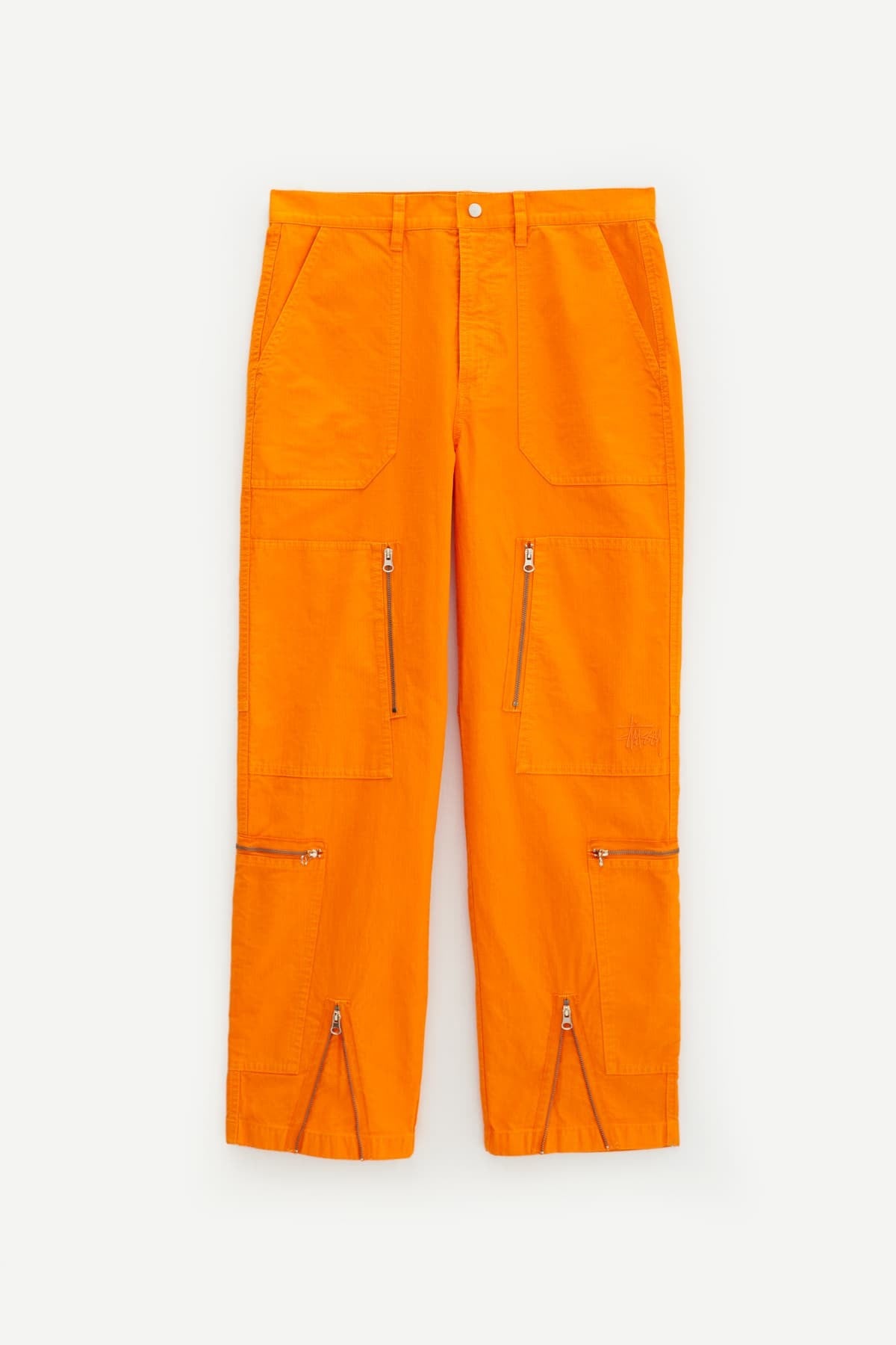 STUSSY ORANGE FLIGHT RIPSTOPPIG DYED PANT