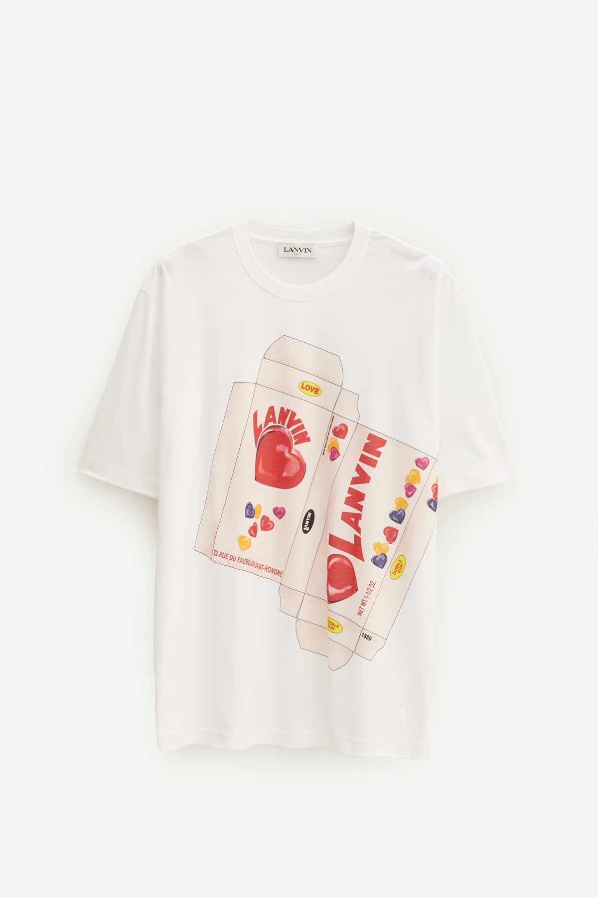 LANVIN WHITE IMPRIME BONBONS T SHIRT