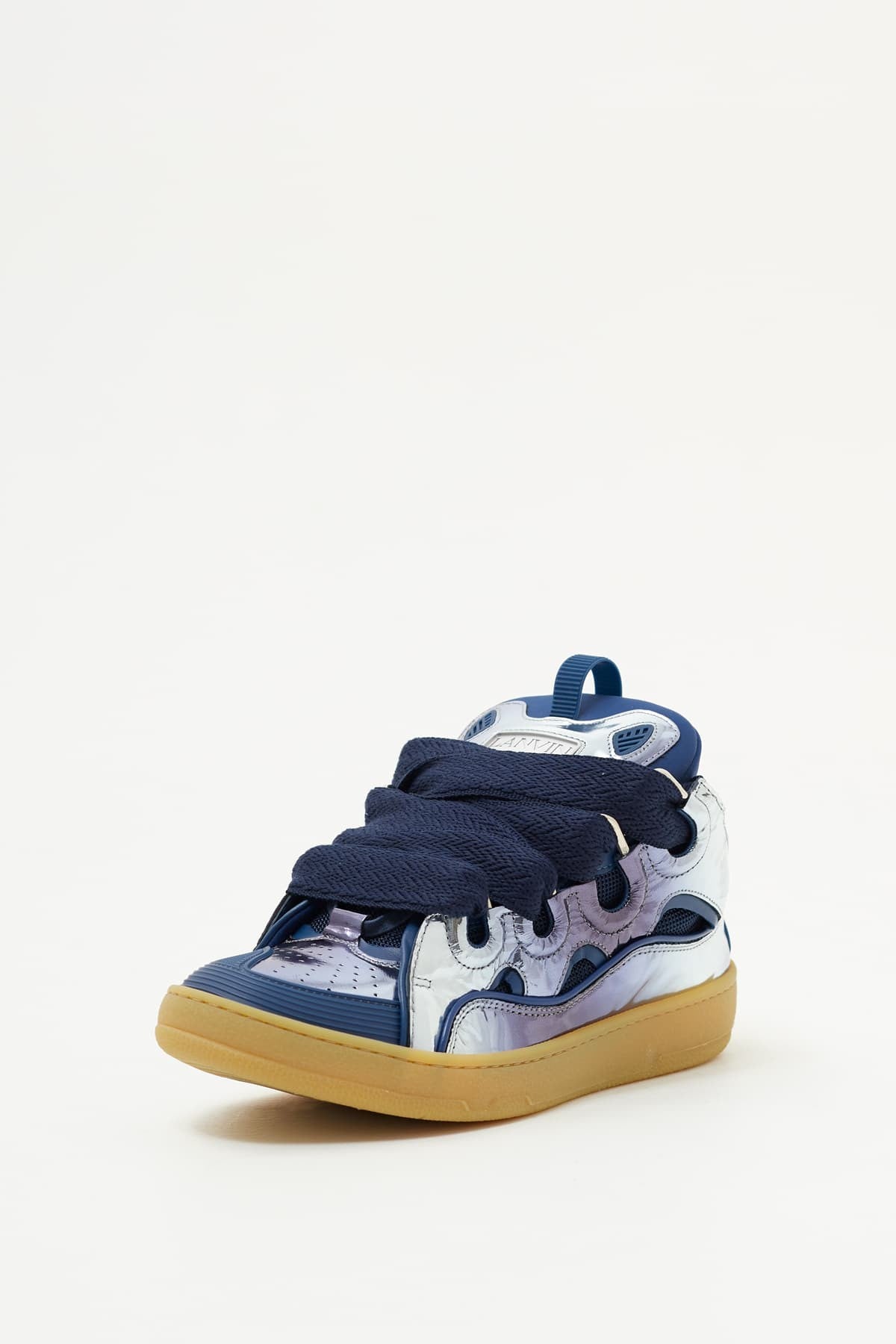 LANVIN CORNFLOWER CURB SNEAKERS