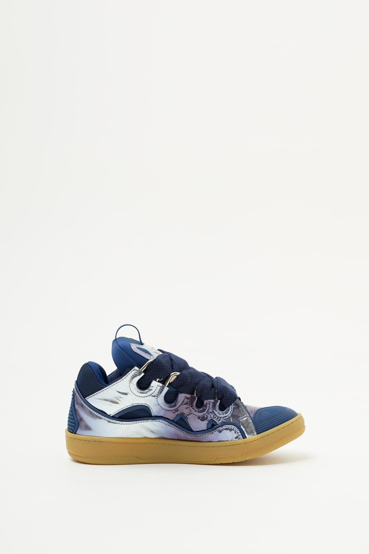 LANVIN CORNFLOWER CURB SNEAKERS