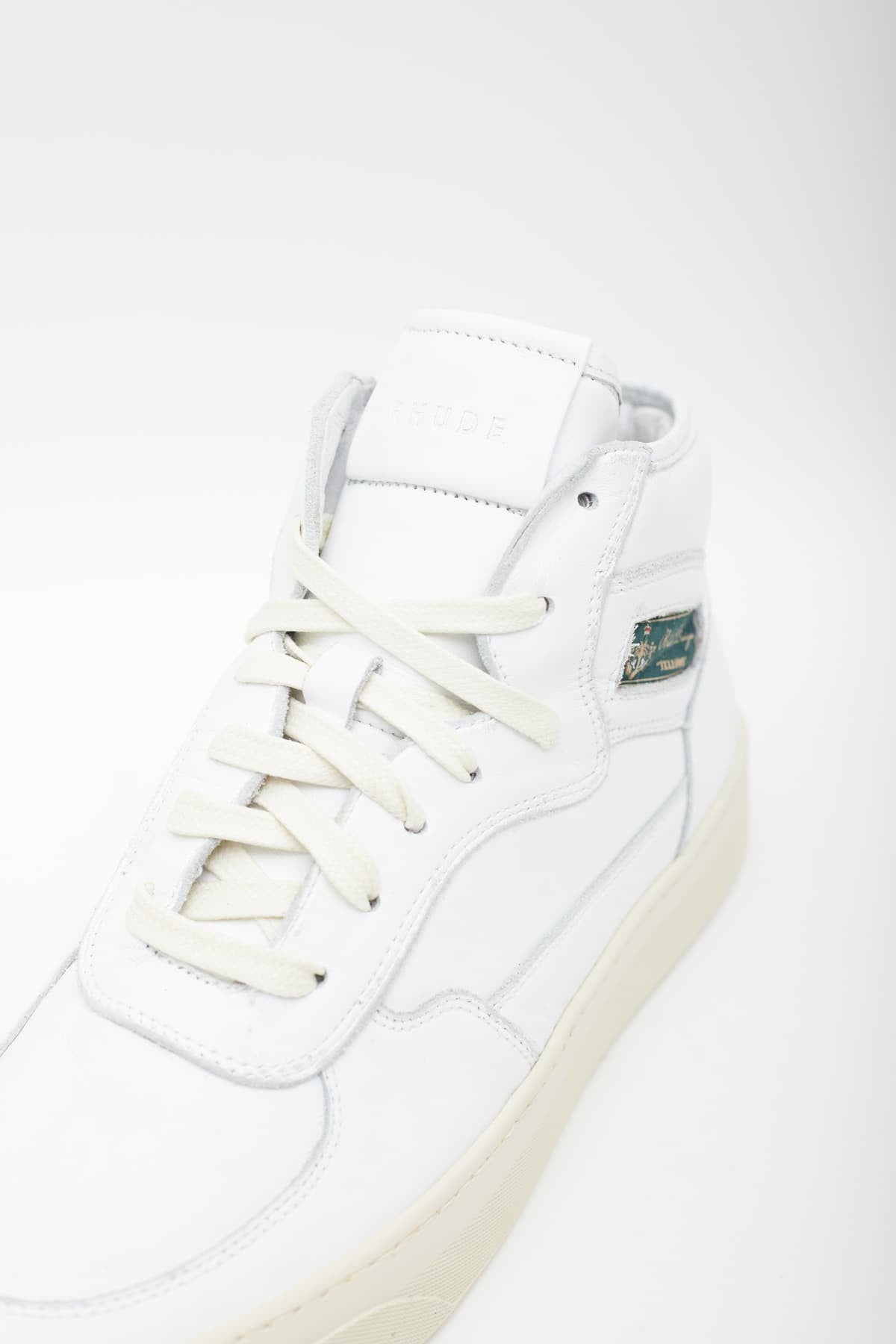 RHUDE WHITE CABRIOLETS HI SNEAKERS