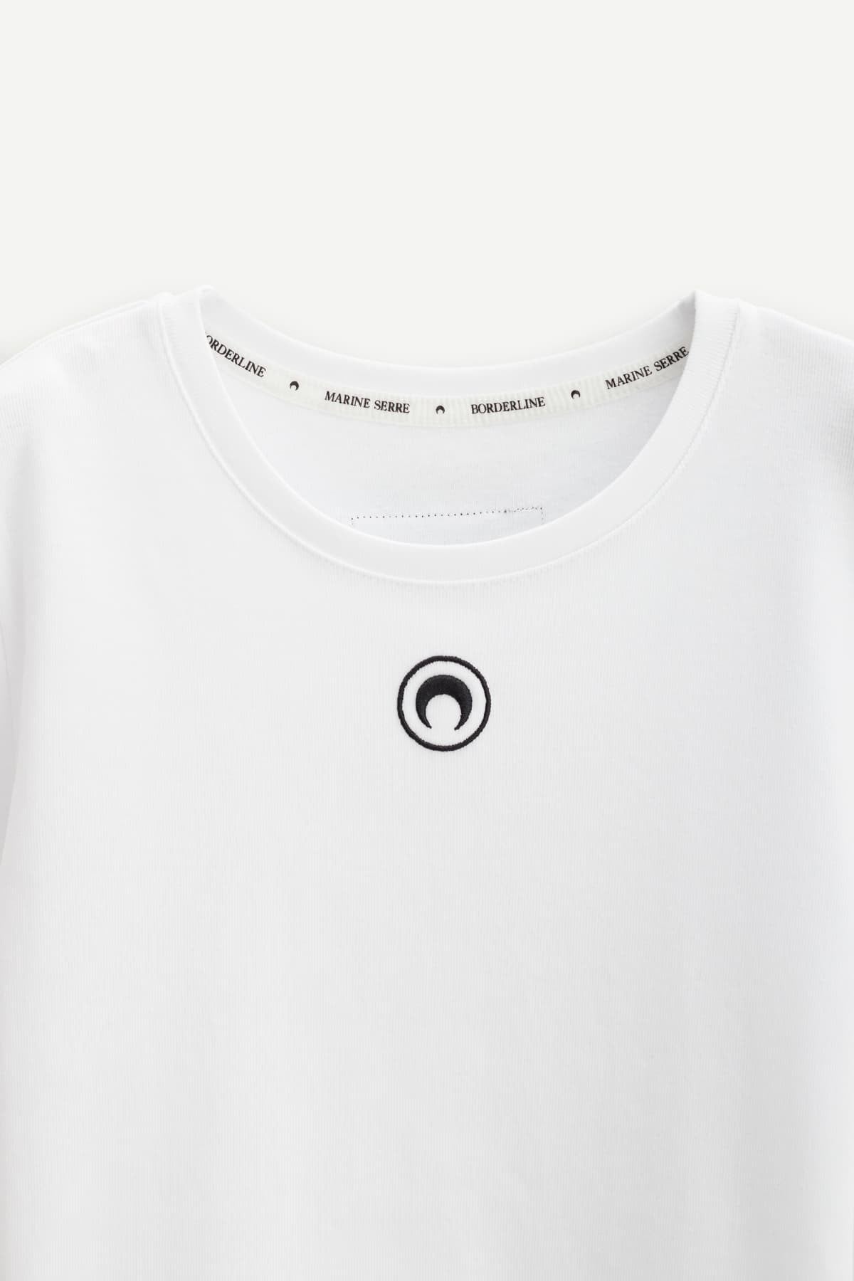 MARINE SERRE WHITE MOON LOGO BABY FIT T SHIRT