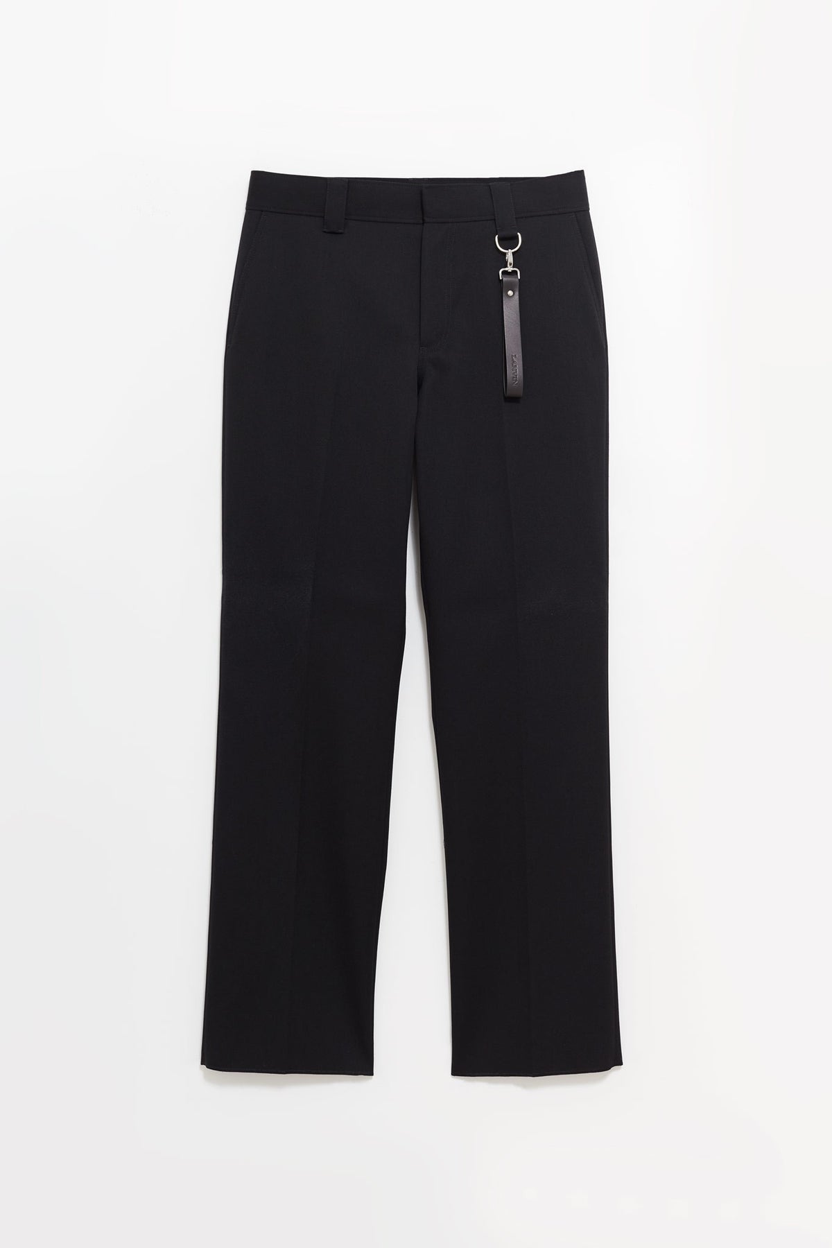 LANVIN BLACK CASUAL STRAIGHT TROUSERS