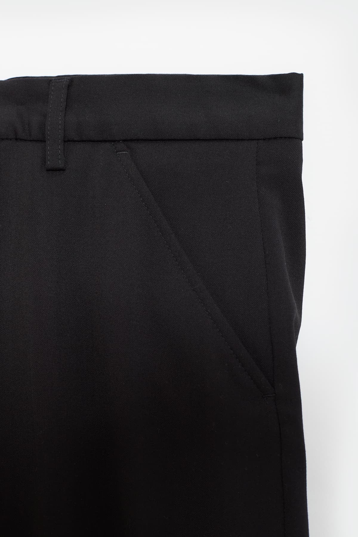 OUR LEGACY BLACK WORSTED CHINO 22 TROUSERS