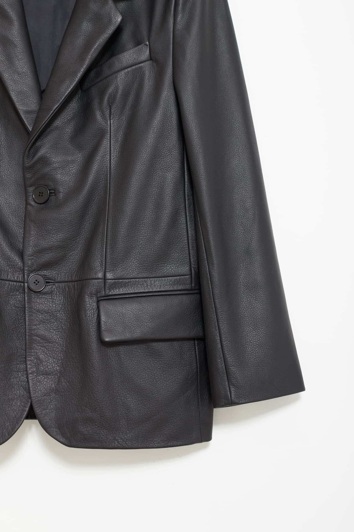 SUNFLOWER BLACK LEATHER JACKET
