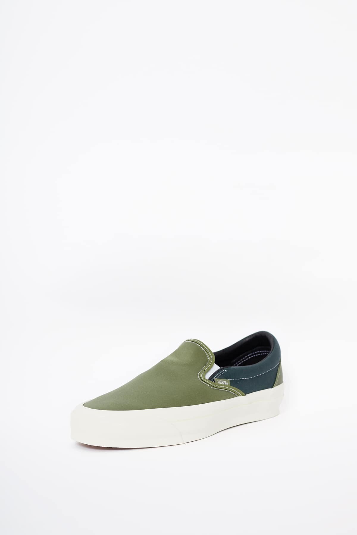 VANS OTW LX SATIN LODEN GREEN SLIP ON REISSUE 98 SNEAKERS
