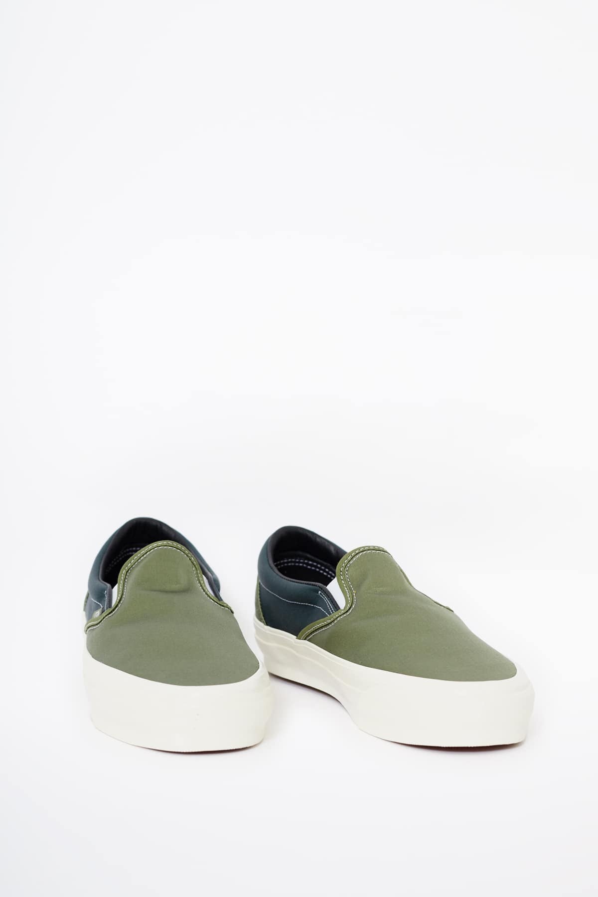 VANS OTW LX SATIN LODEN GREEN SLIP ON REISSUE 98 SNEAKERS