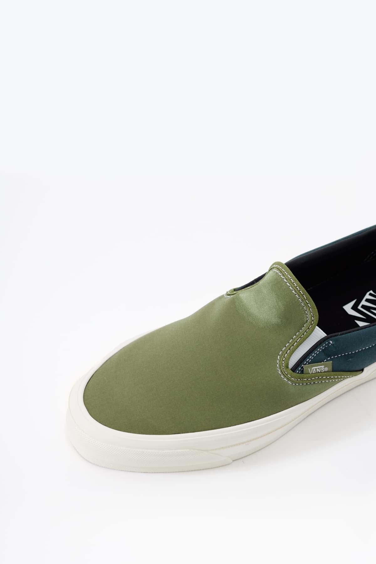 VANS OTW LX SATIN LODEN GREEN SLIP ON REISSUE 98 SNEAKERS
