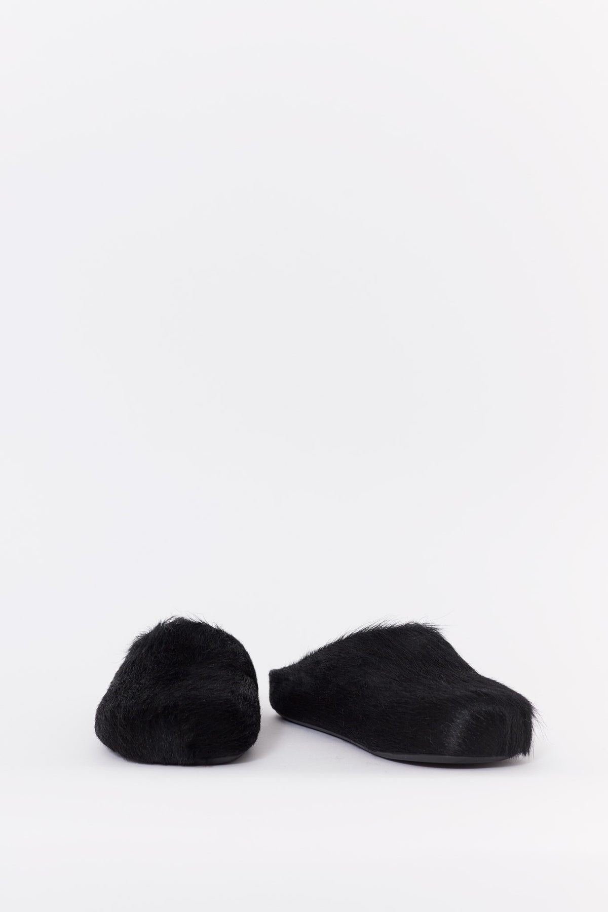 MARNI BLACK FUSSBET SABOT LOAFERS