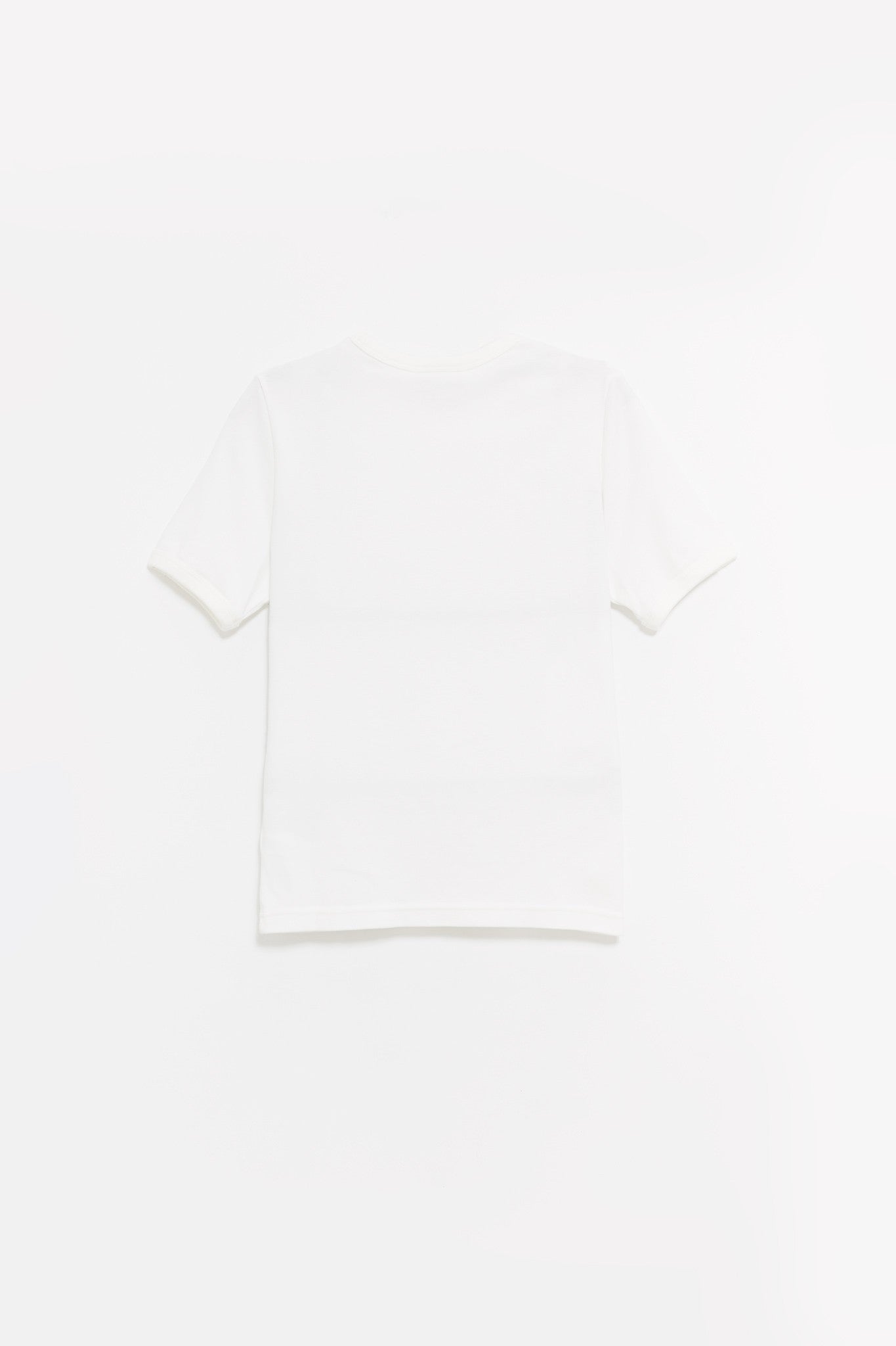 COURREGES HERITAGE WHITE SIGNATURE CONTRAST T SHIRT