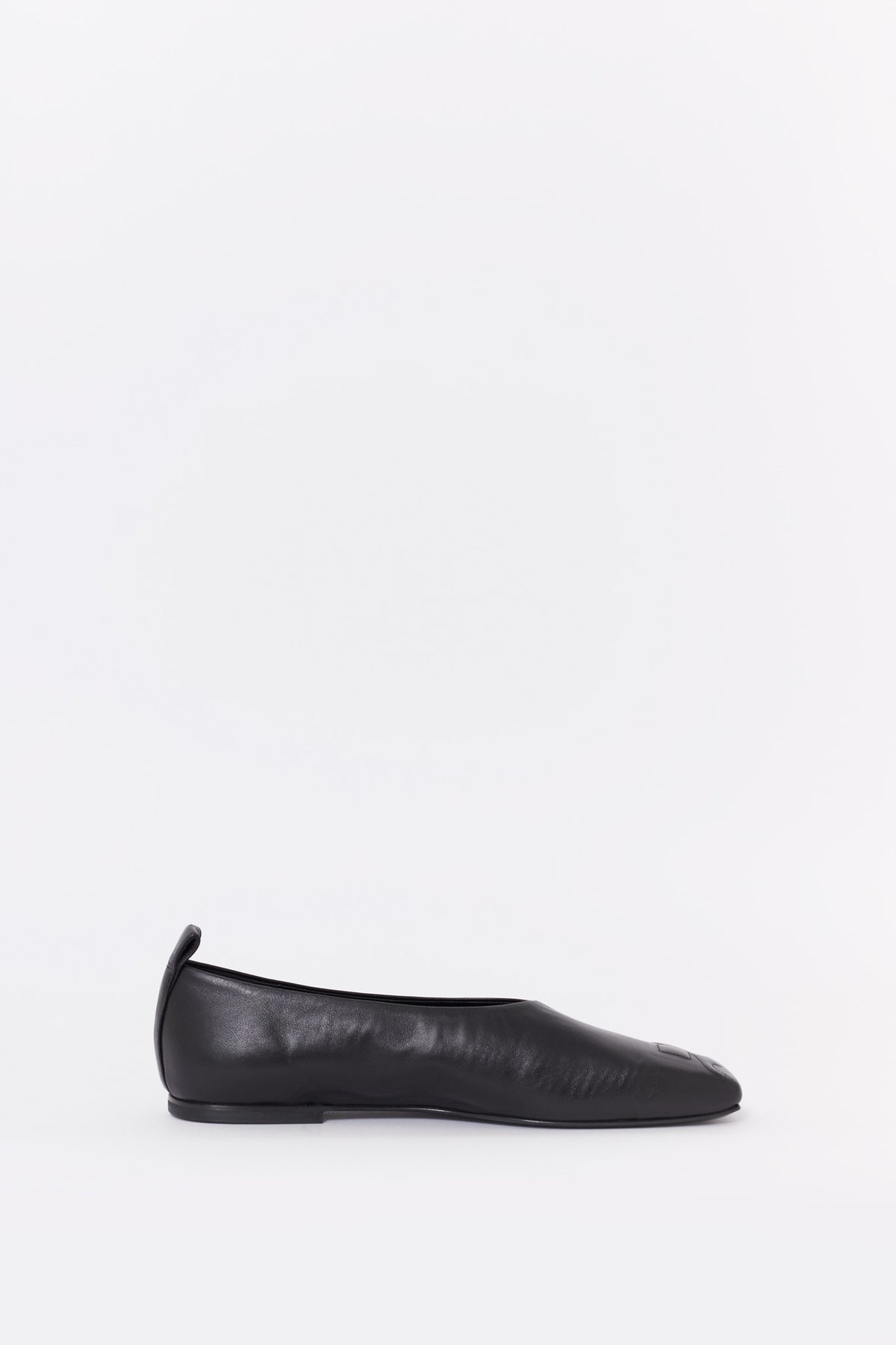 COURREGES BLACK AC HERITAGE NAPPA LEATHER LOAFERS
