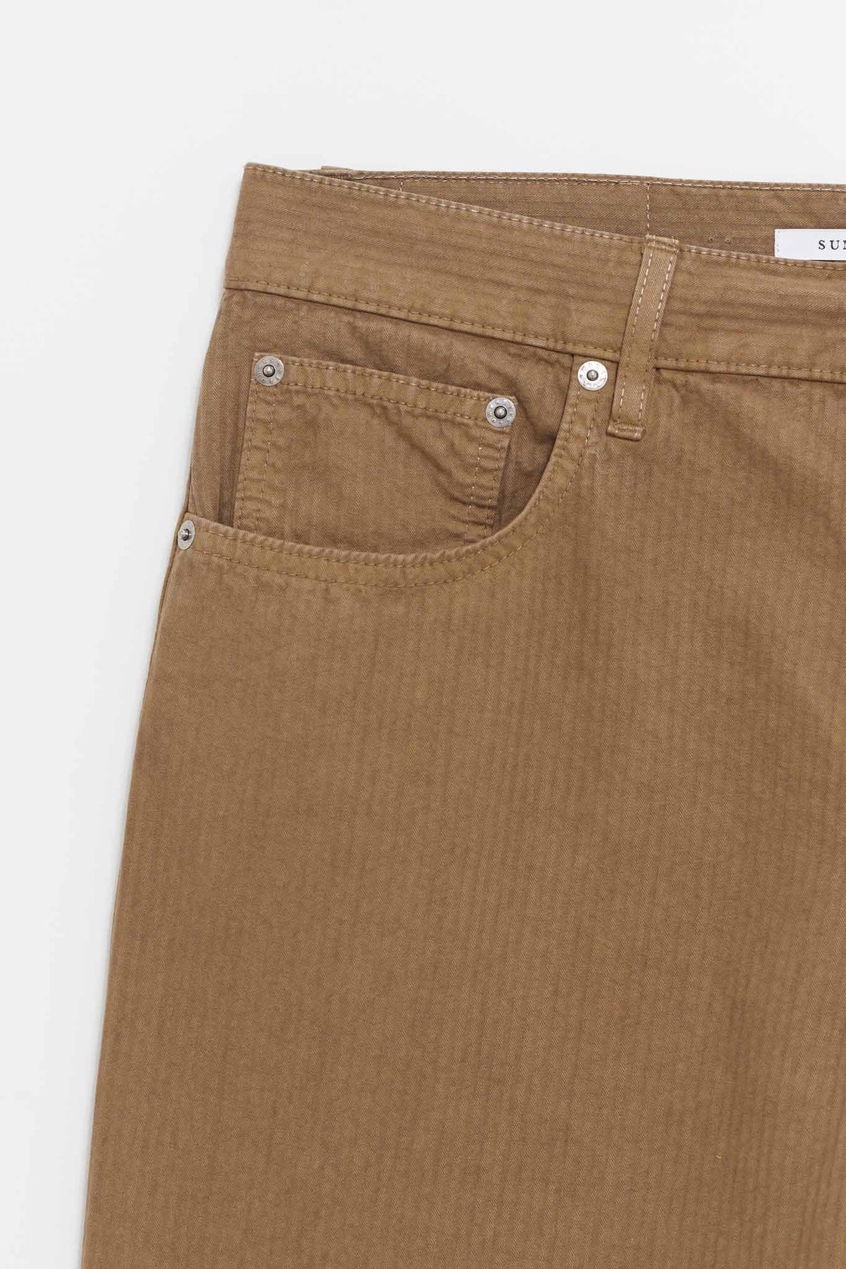 SUNFLOWER LIGHT BROWN WIDE TWIST TROUSER