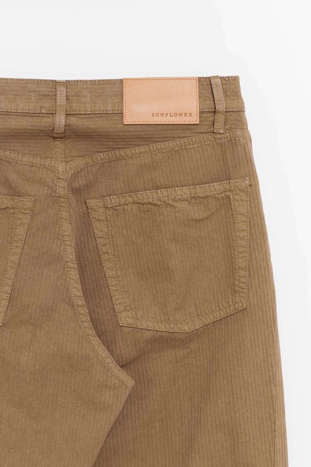 SUNFLOWER LIGHT BROWN WIDE TWIST TROUSER