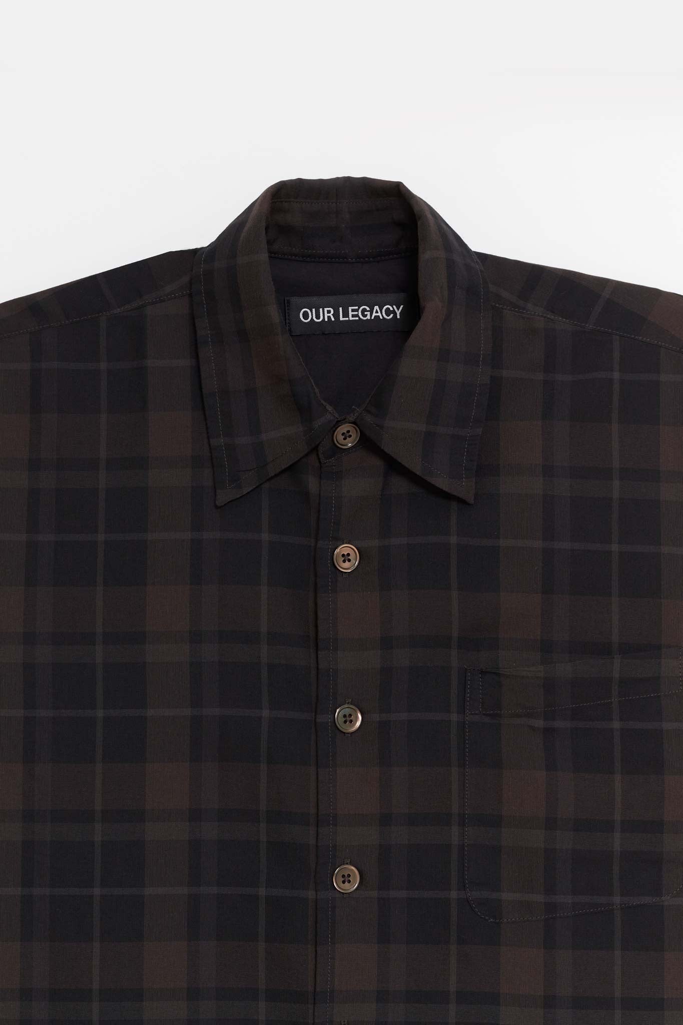 OUR LEGACY BLACK SHEER BORROWED SHIRT