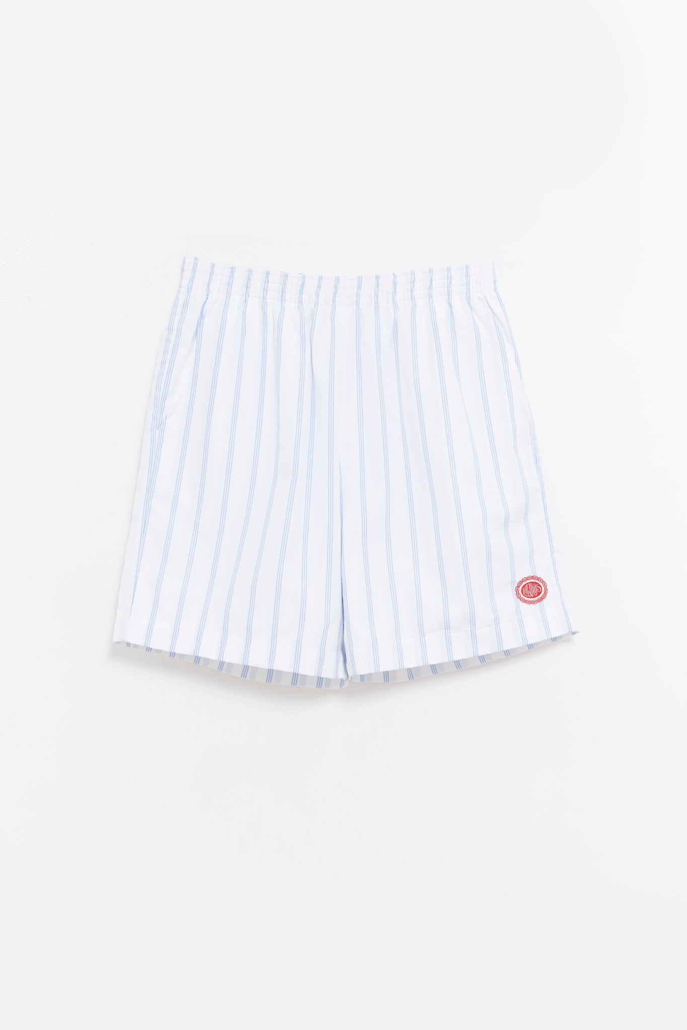 LOUVOIS WHITE BLUE LA COTE SHORTS