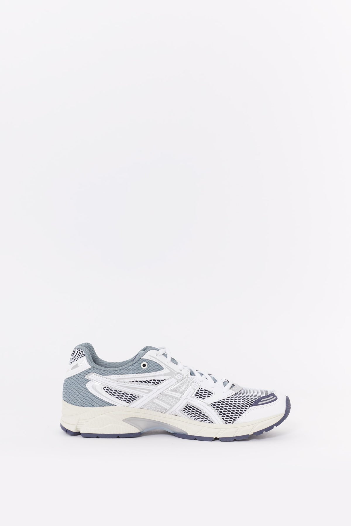ASICS WHITE PURE SILVER GEL DS TRAINER 14 SNEAKERS
