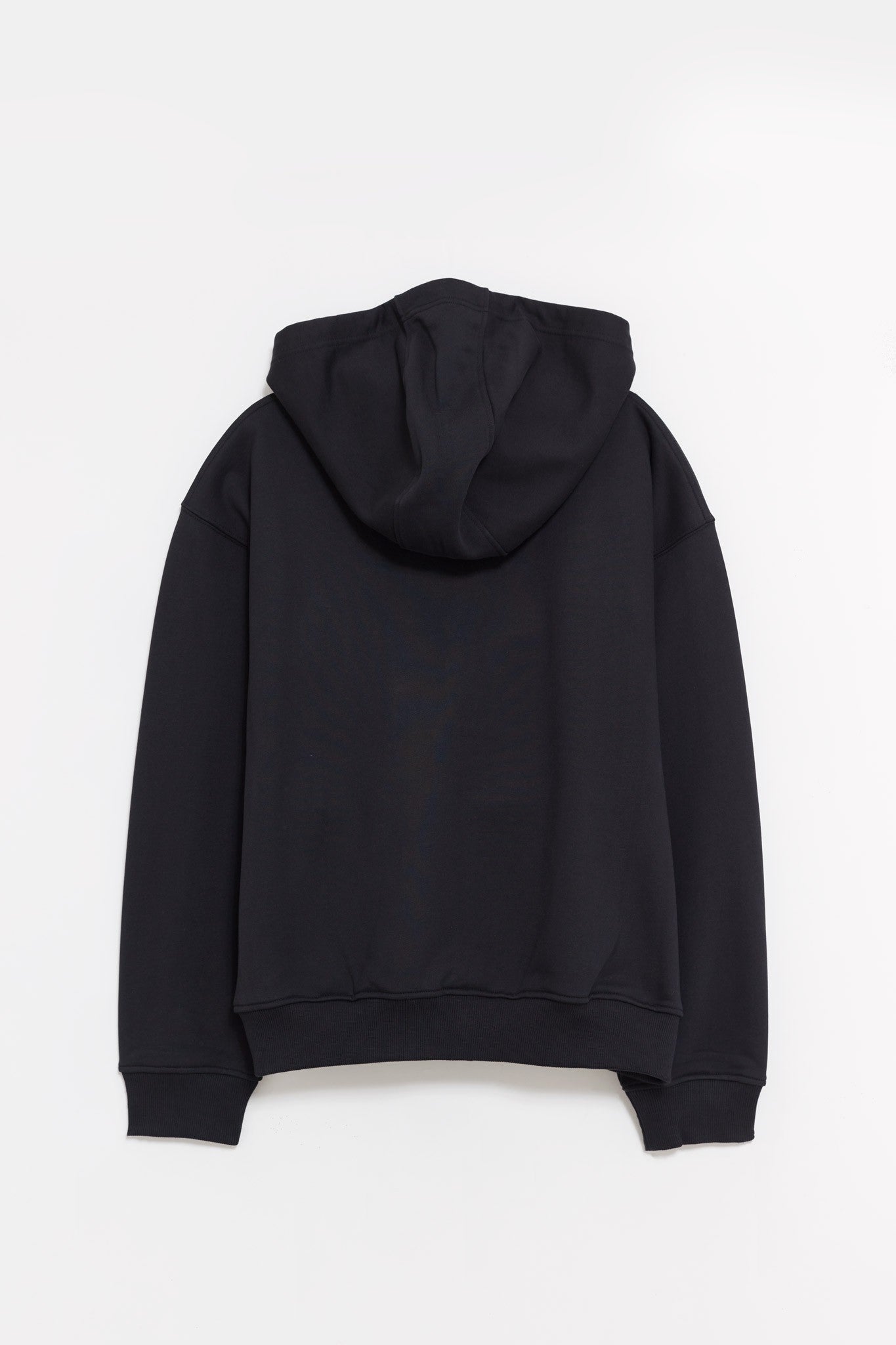 MARINE SERRE BLACK MS SPORTS FLEECE ZIPPED HOODIE
