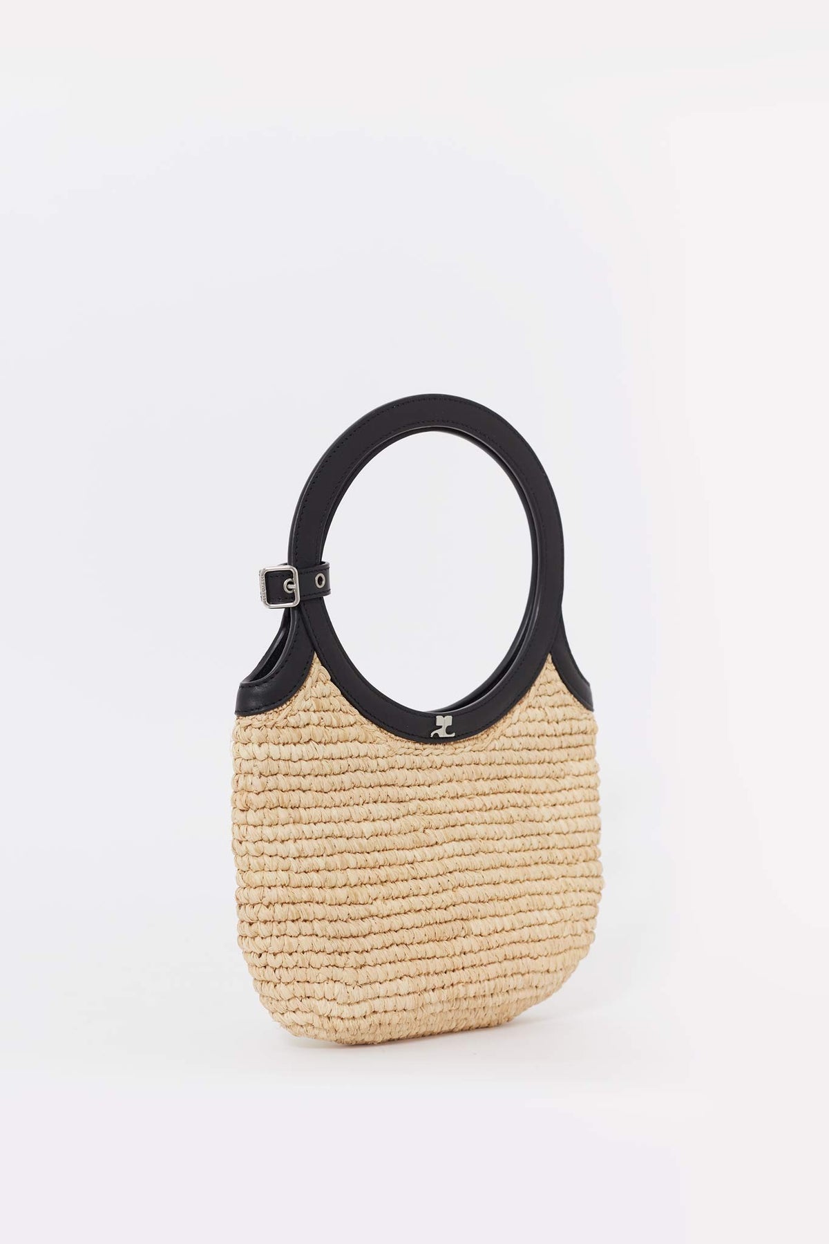 COURREGES NATURAL HOLY RAPHIA BAG