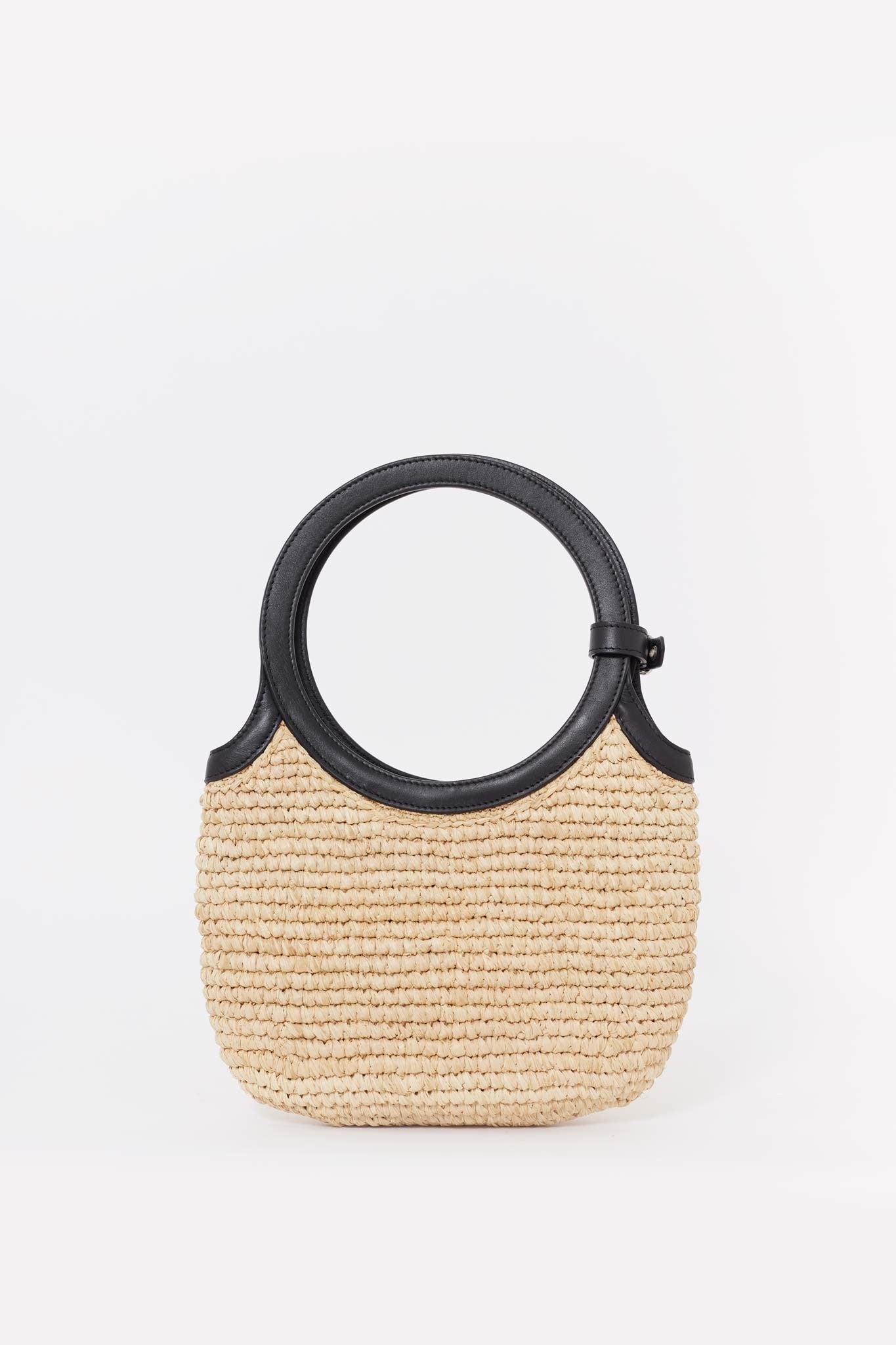 COURREGES NATURAL HOLY RAPHIA BAG