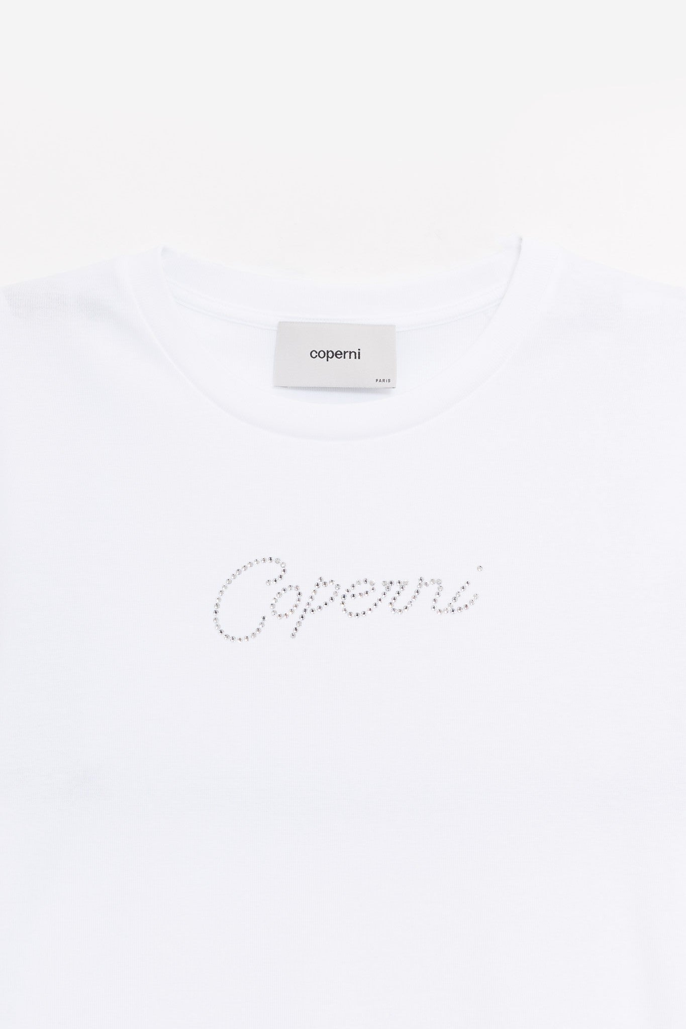 COPERNI WHITE CRYSTAL LOGO T SHIRT