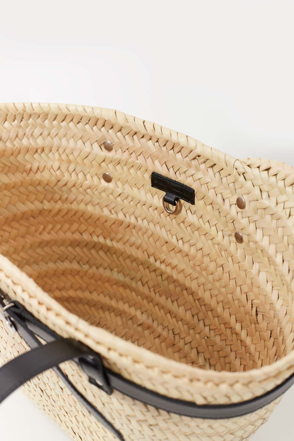 COPERNI BEIGE PALM BUCKET BAG