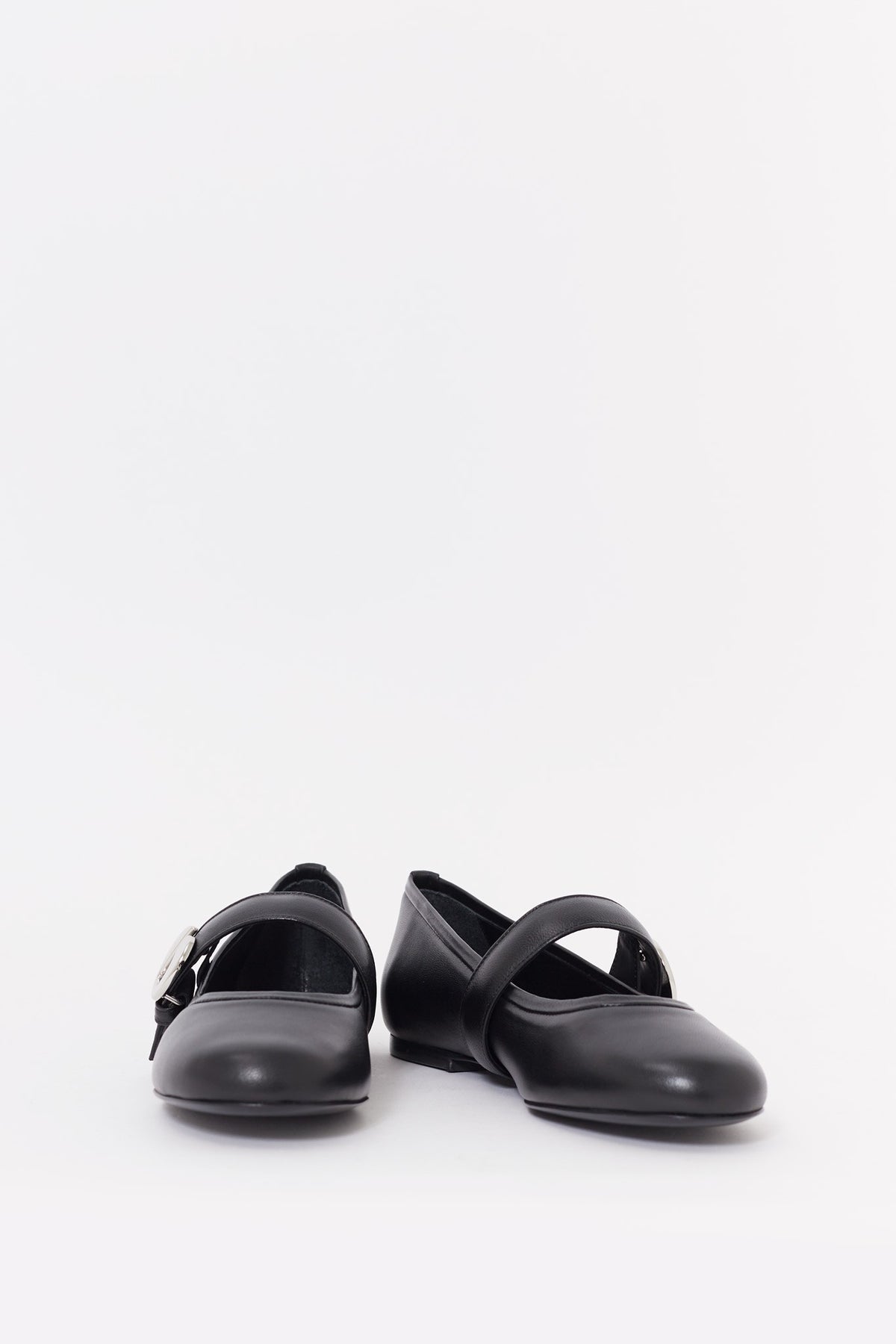 COPERNI BLACK BALLERINA BELT FLAT