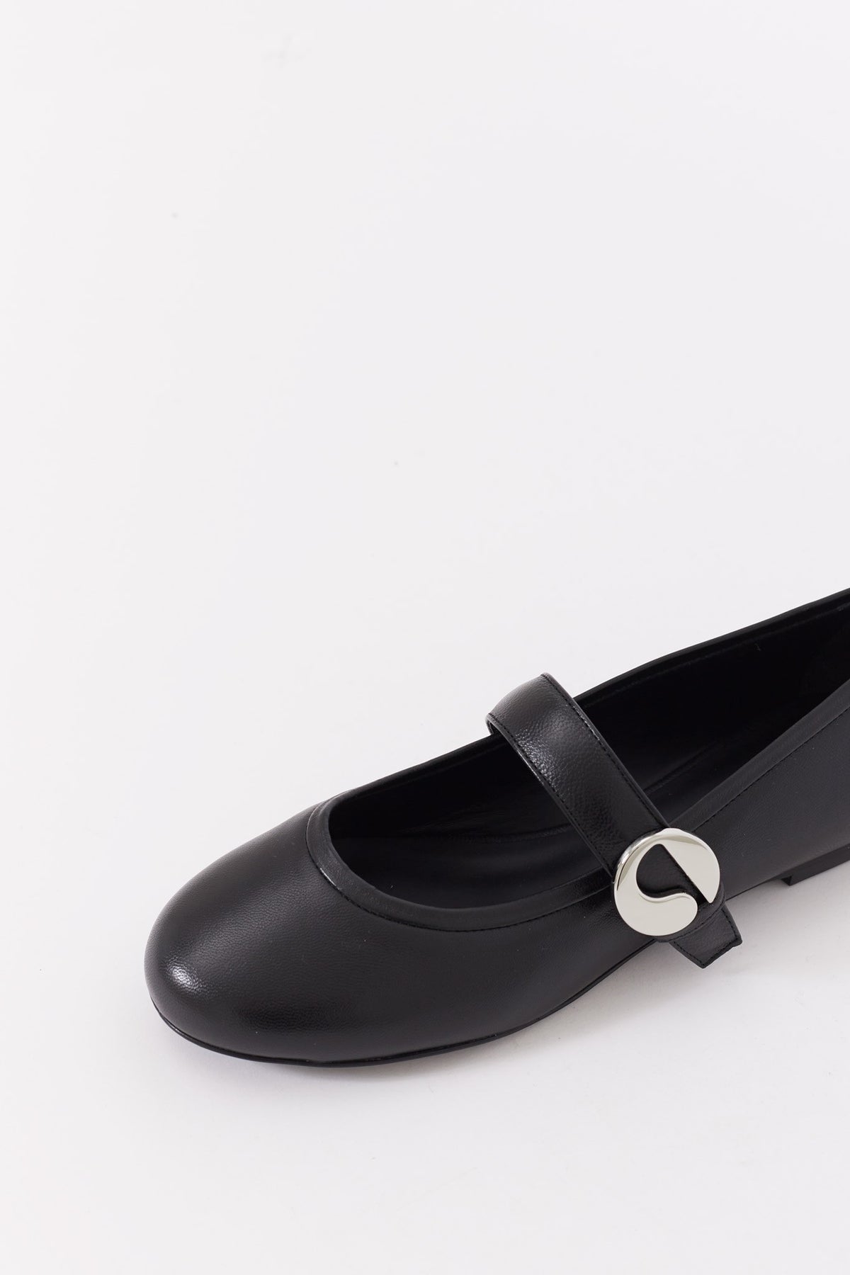 COPERNI BLACK BALLERINA BELT FLAT
