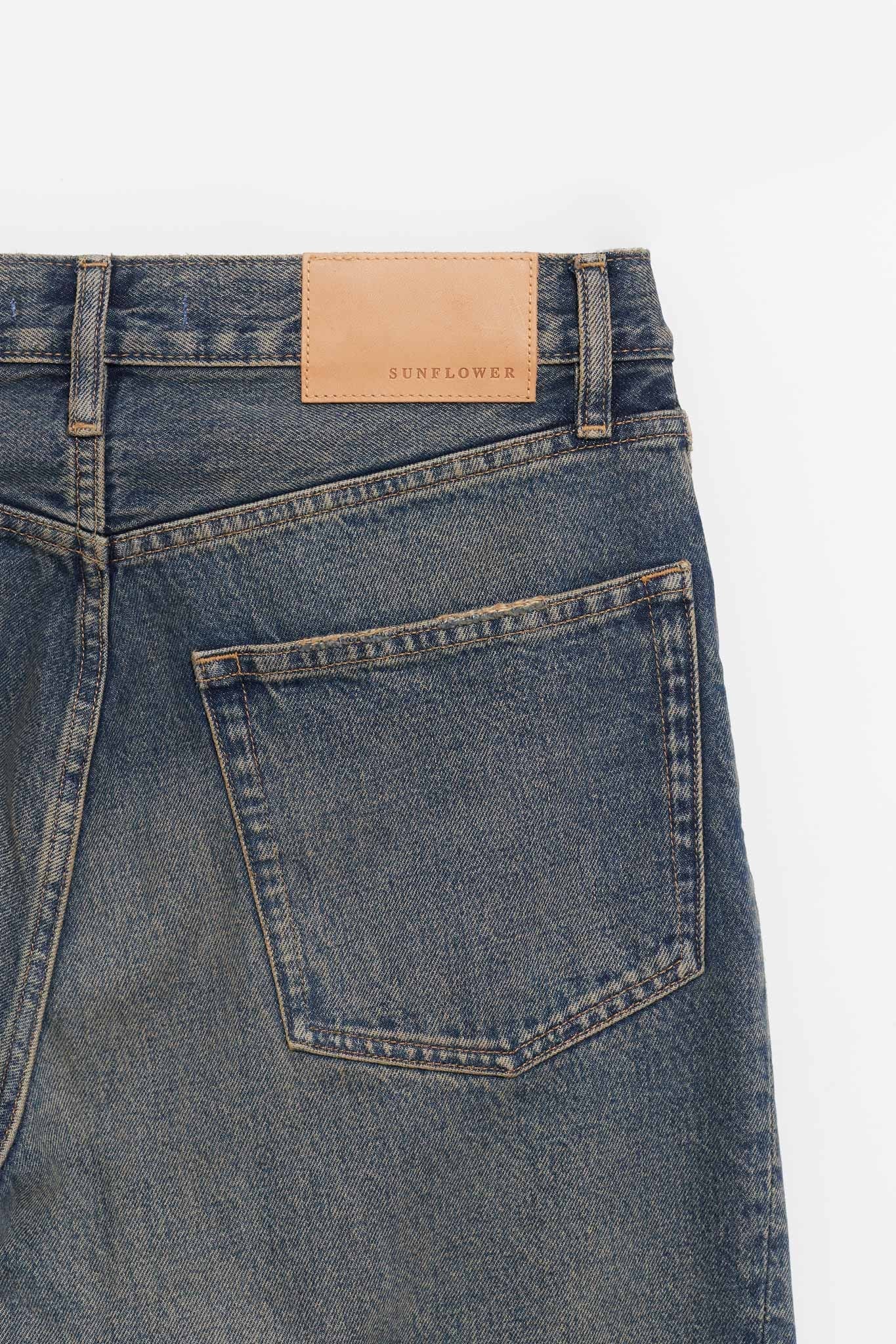 SUNFLOWER DIRTY BLUE WIDE TWIST JEANS