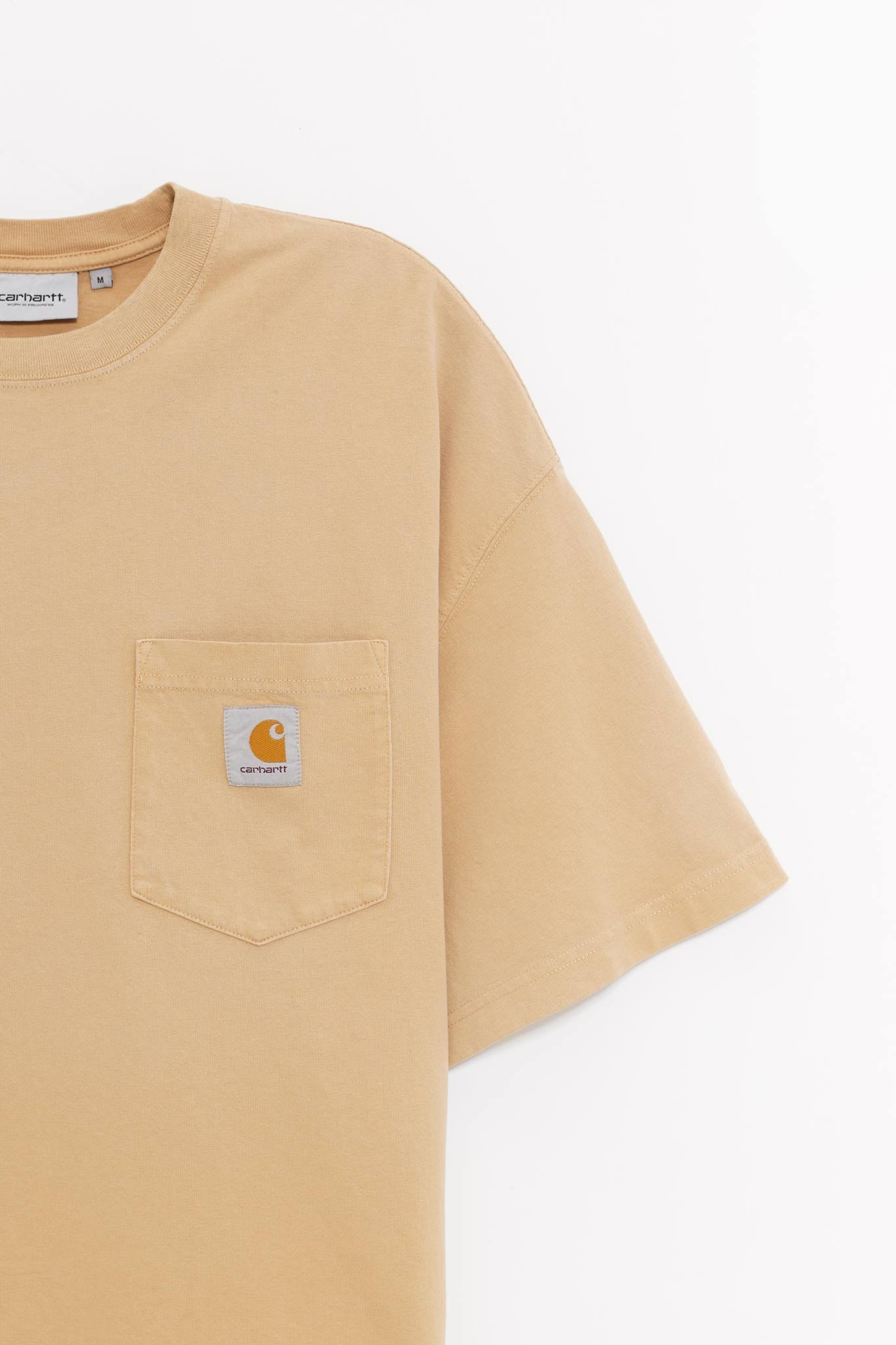 CARHARTT WIP DUSTY H BROWN S S HUDSON POCKET T SHIRT