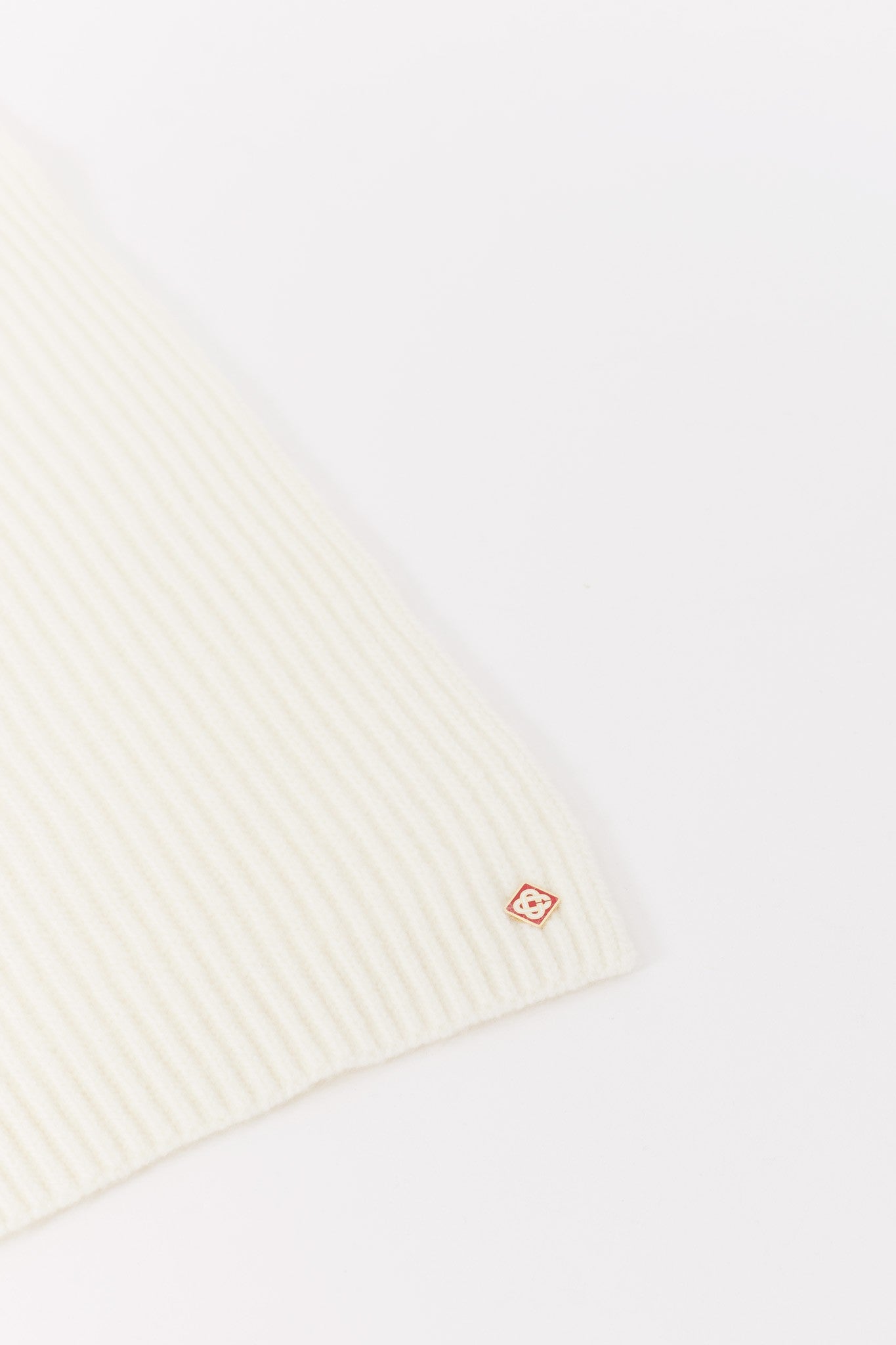 CASABLANCA WHITE HALF CARDIGAN SCARF