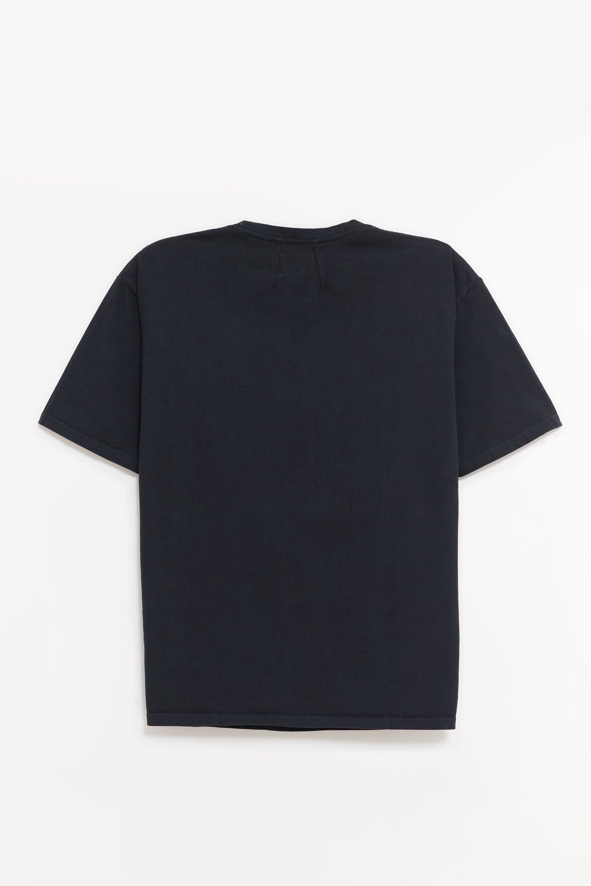 RHUDE VINTAGE BLACK COLLEGIATE CREST T SHIRT