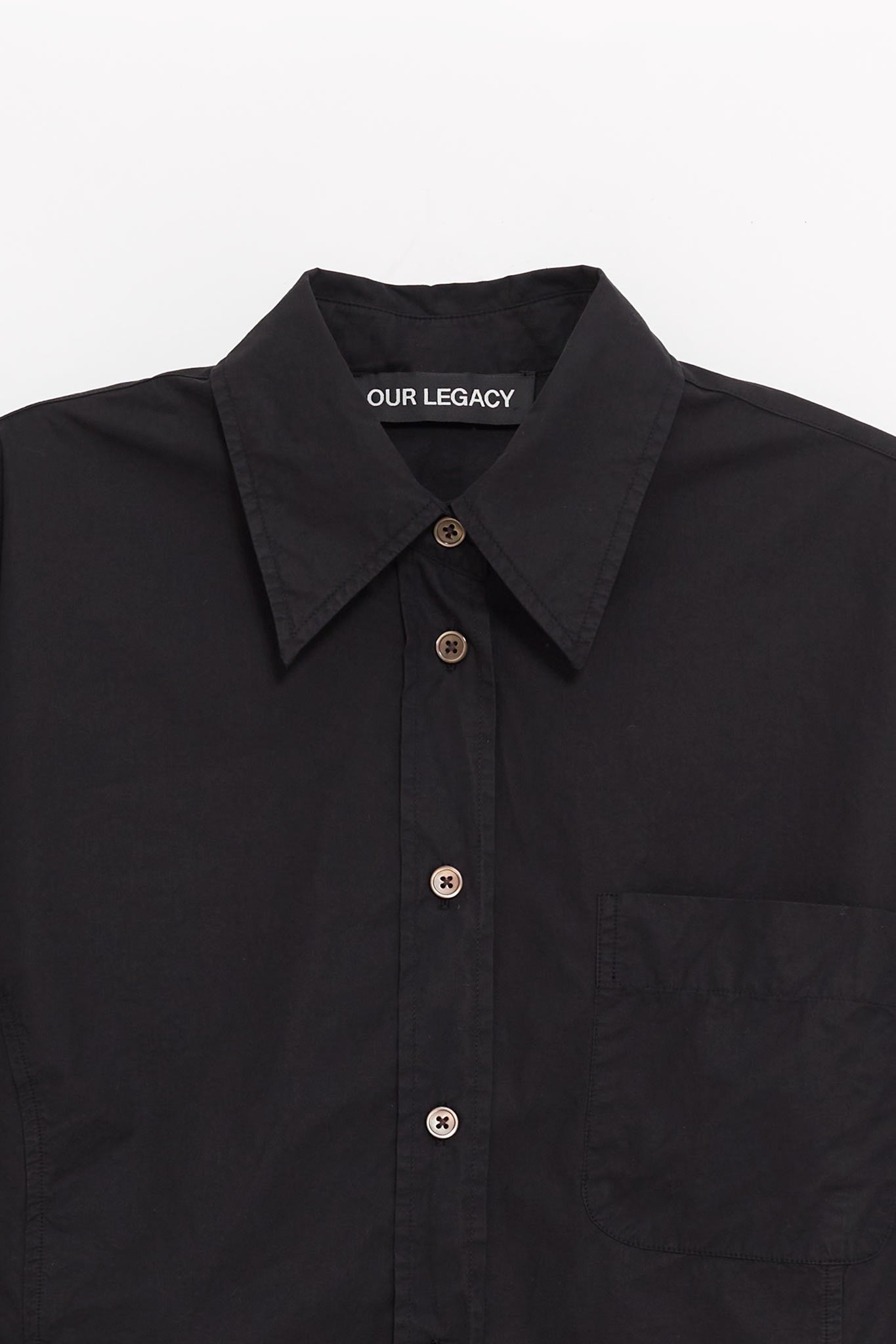 OUR LEGACY DYED BLACK BALLOON SHIRT