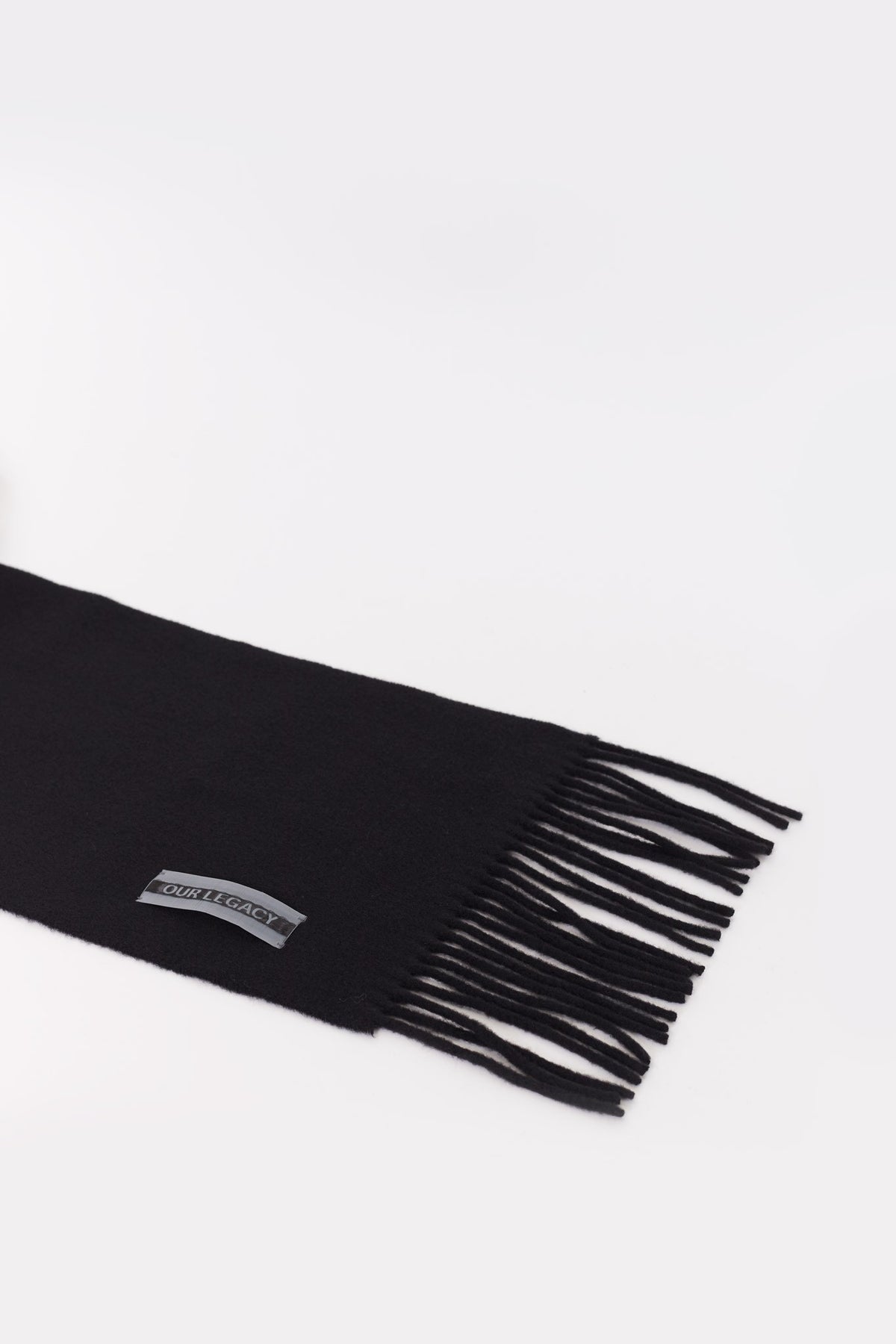 OUR LEGACY BLACK DOUBLE ESTATE SCARF