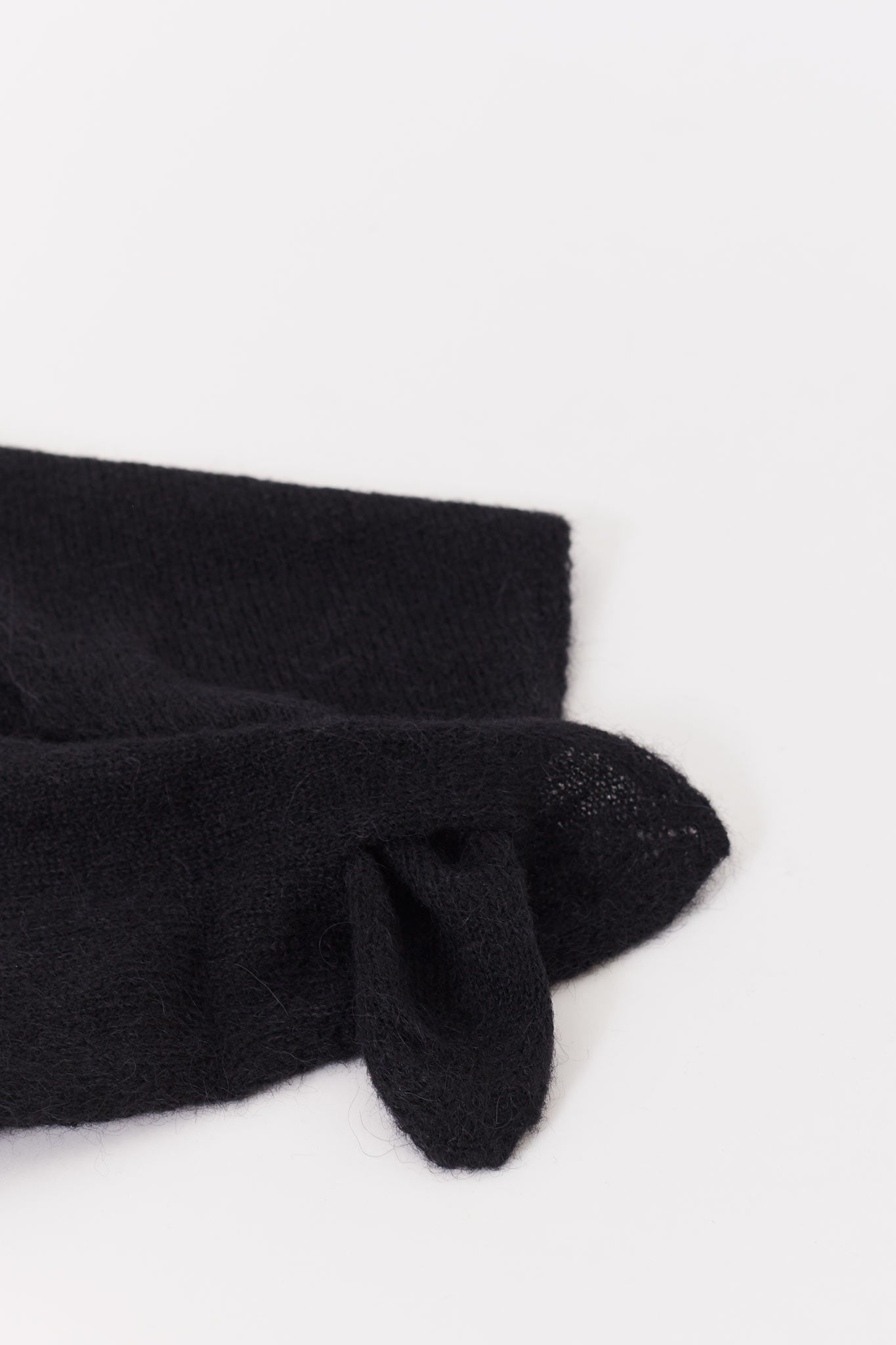 OUR LEGACY BLACK FUZZY MINIATURE SCARF