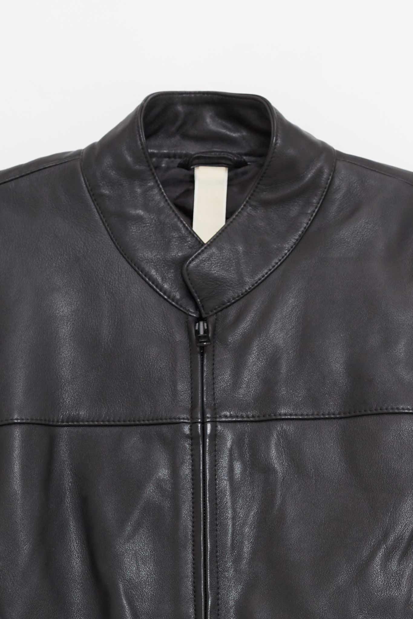 SUNFLOWER BLACK POLO BIKER JACKET