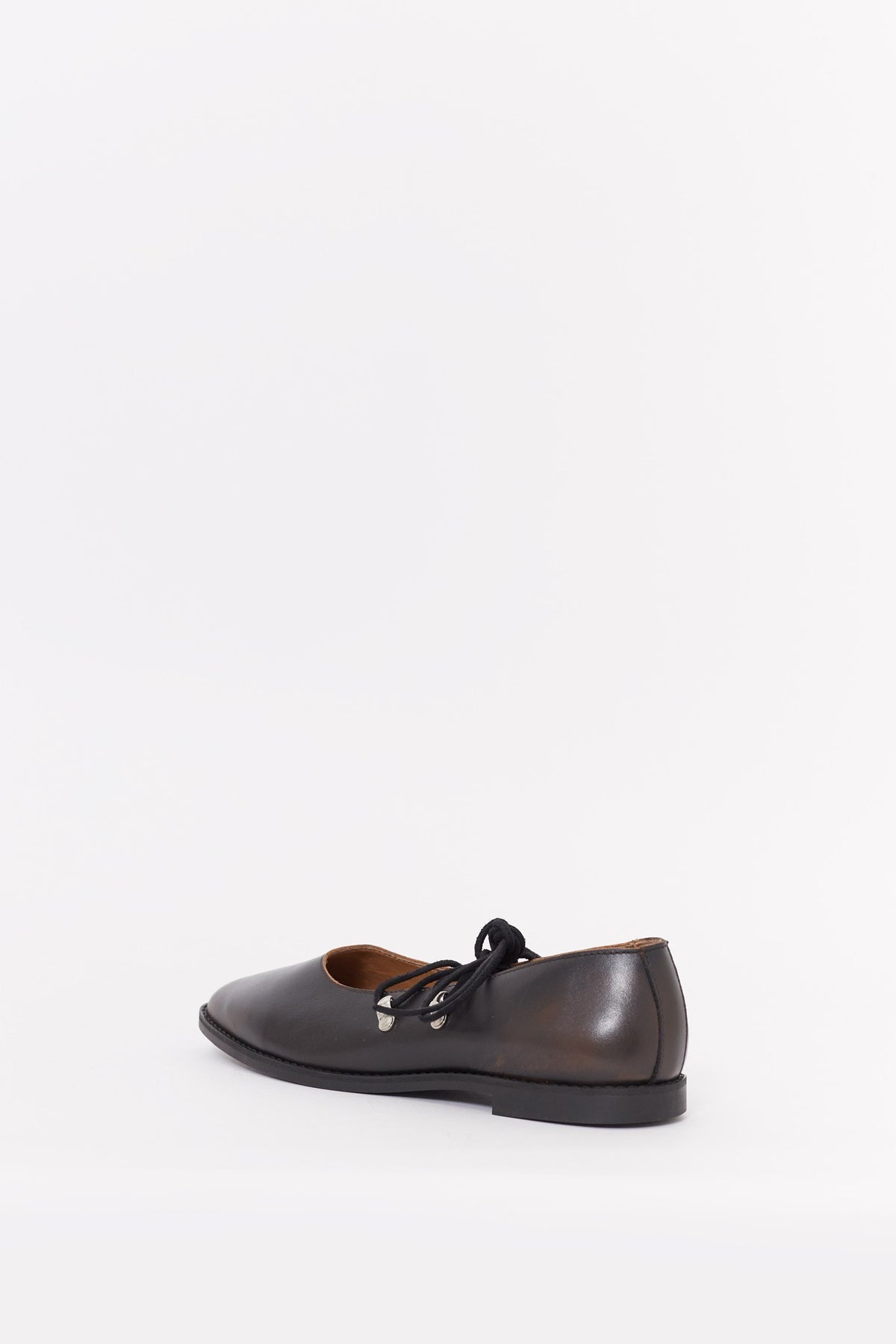 MFPEN VINTAGE BROWN LACED BALLERINA