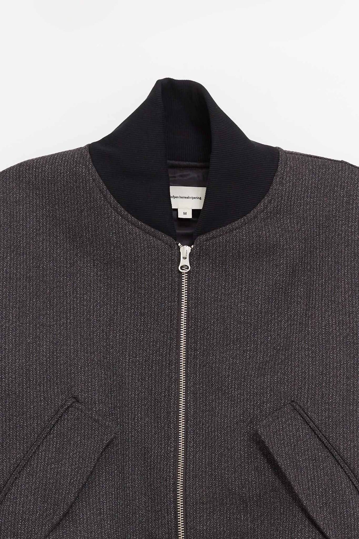 MFPEN BROWN MELANGE STRIPE BLOUSON JACKET