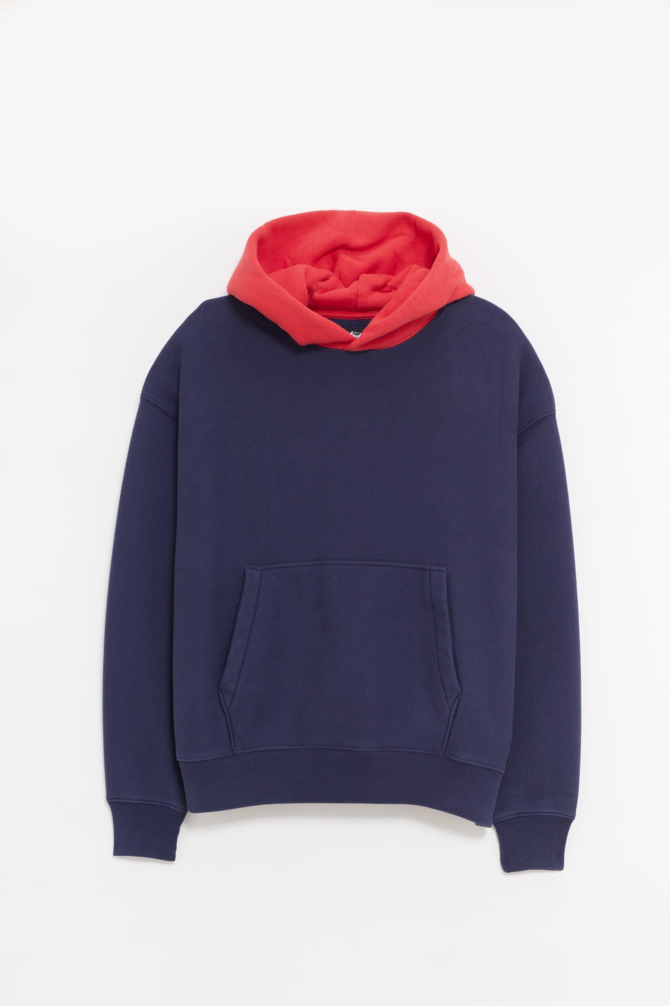 STUSSY FADED BLUE TWO TONE HOODIE