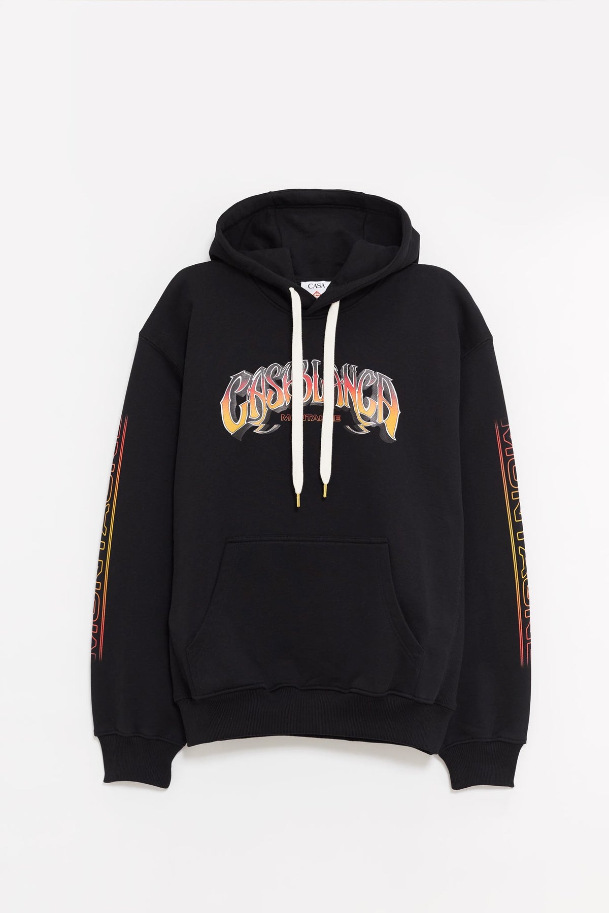 CASABLANCA BLACK SKI PRINTED HOODIE