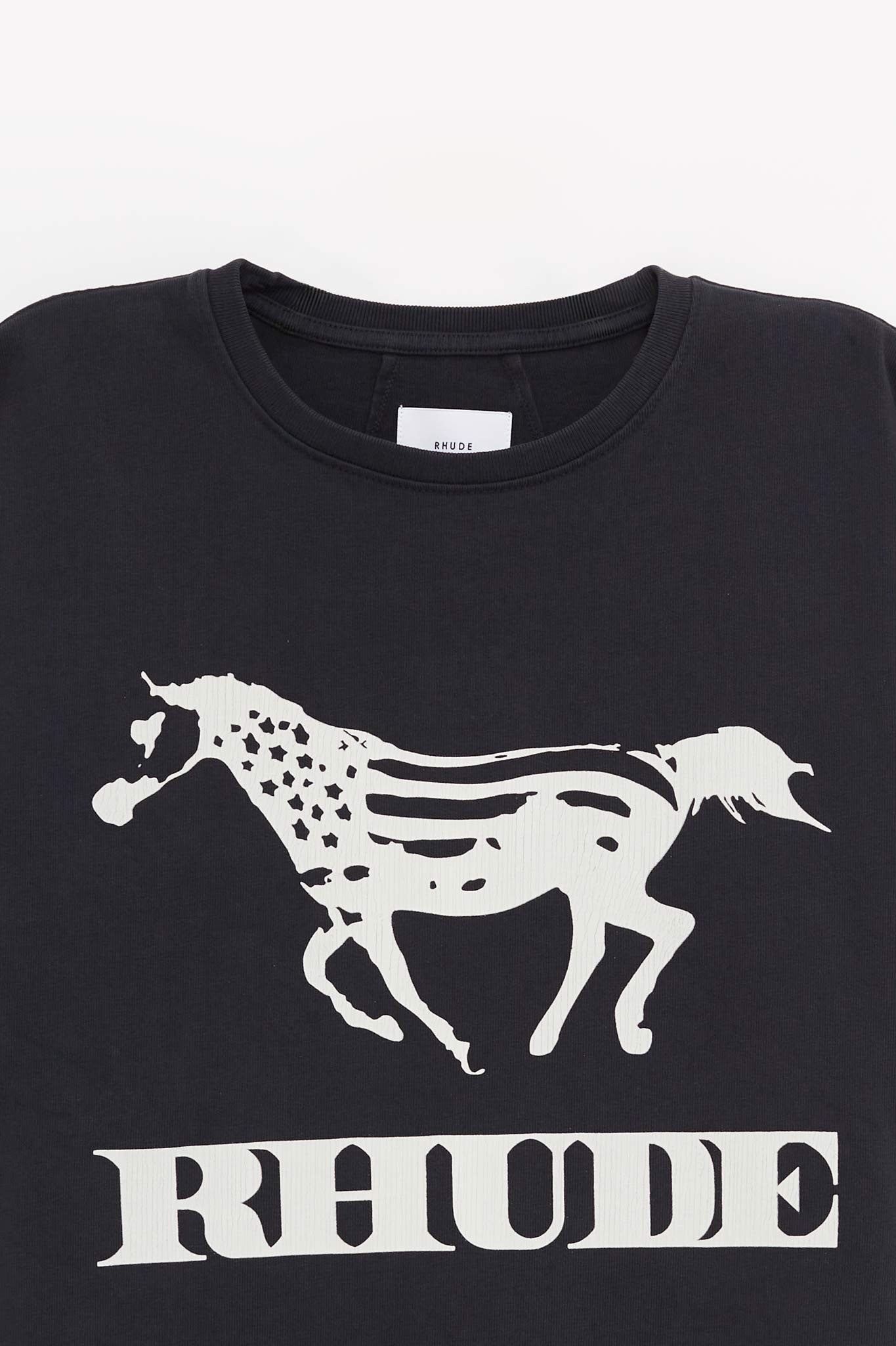 RHUDE VINTAGE BLACK DINERO T SHIRT