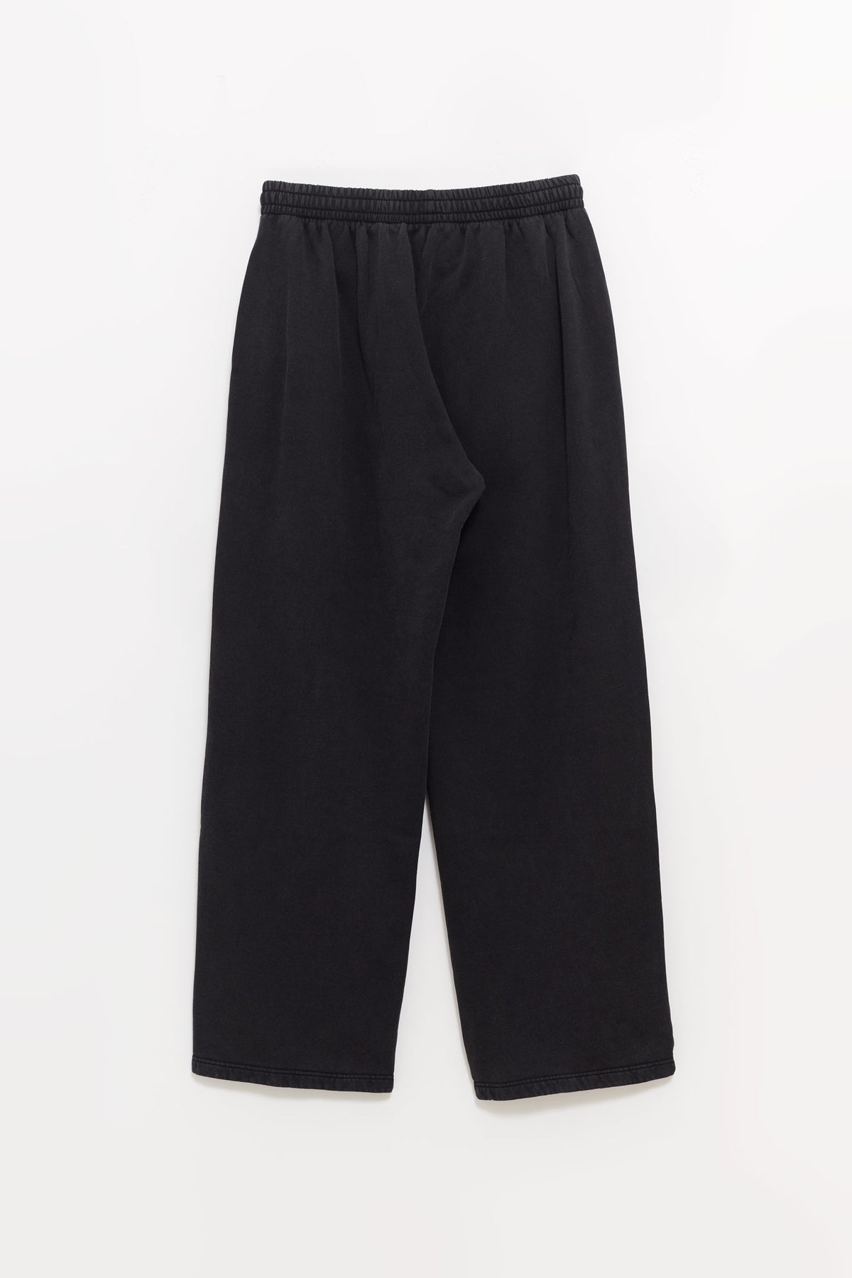 MARTINE ROSE BLACK WASHED WIDE LEG SWEATPANT
