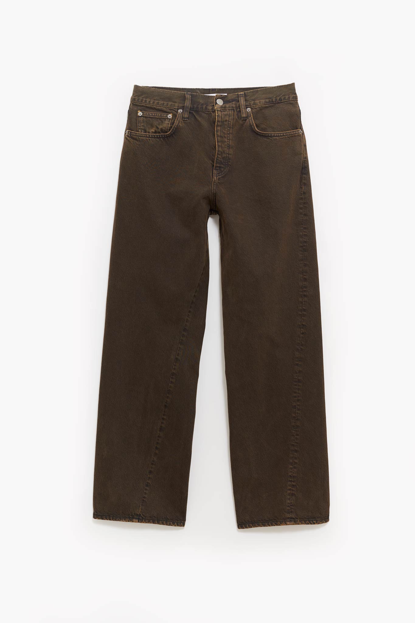 SUNFLOWER DARK OVERDYED WIDE TWIST JEANS