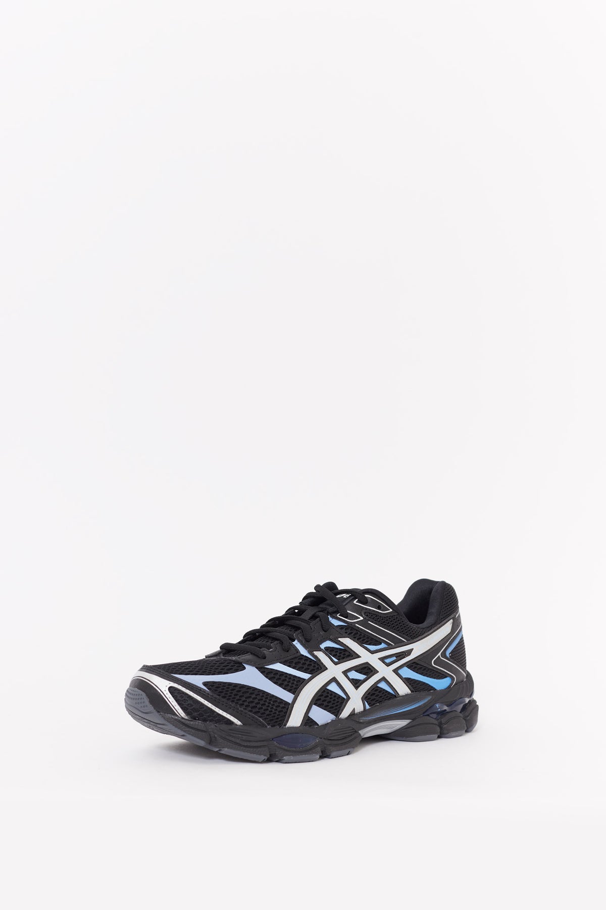 ASICS BLACK PURE SILVER GEL CUMULUS 16 SNEAKERS
