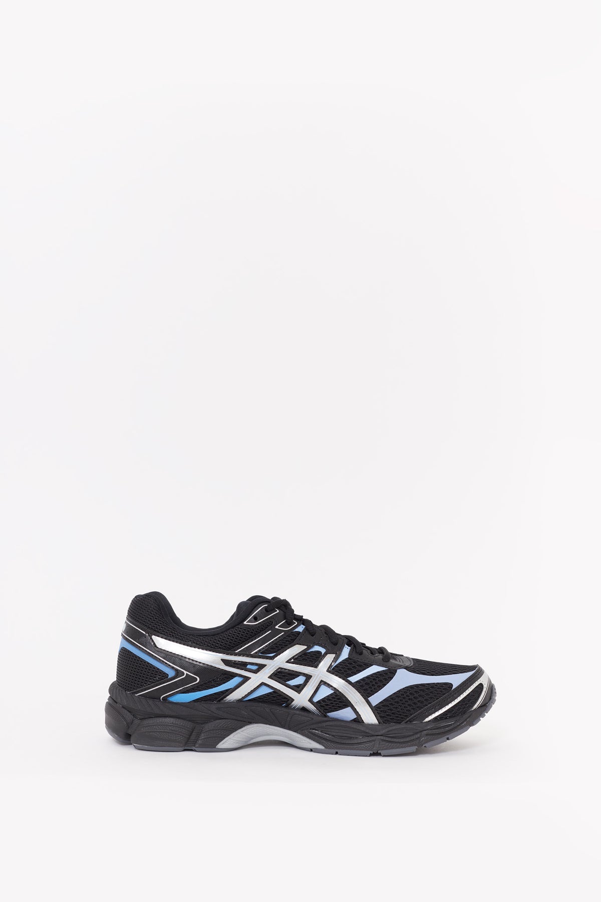 ASICS BLACK PURE SILVER GEL CUMULUS 16 SNEAKERS