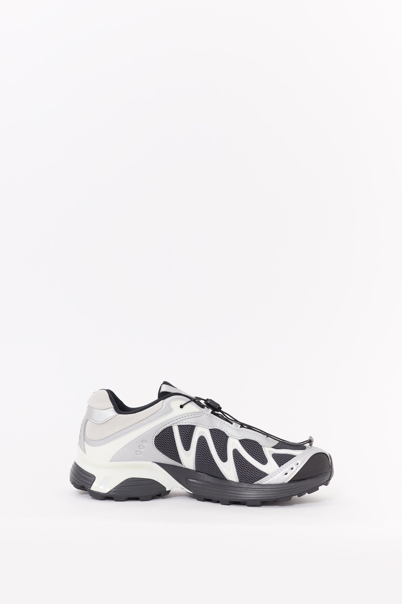 SALOMON BLACK SILVER XT WHISPER SNEAKERS