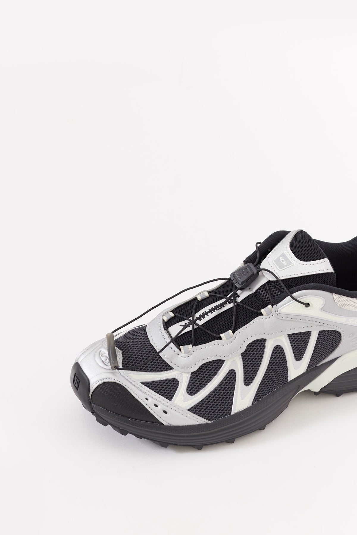 SALOMON BLACK SILVER XT WHISPER SNEAKERS