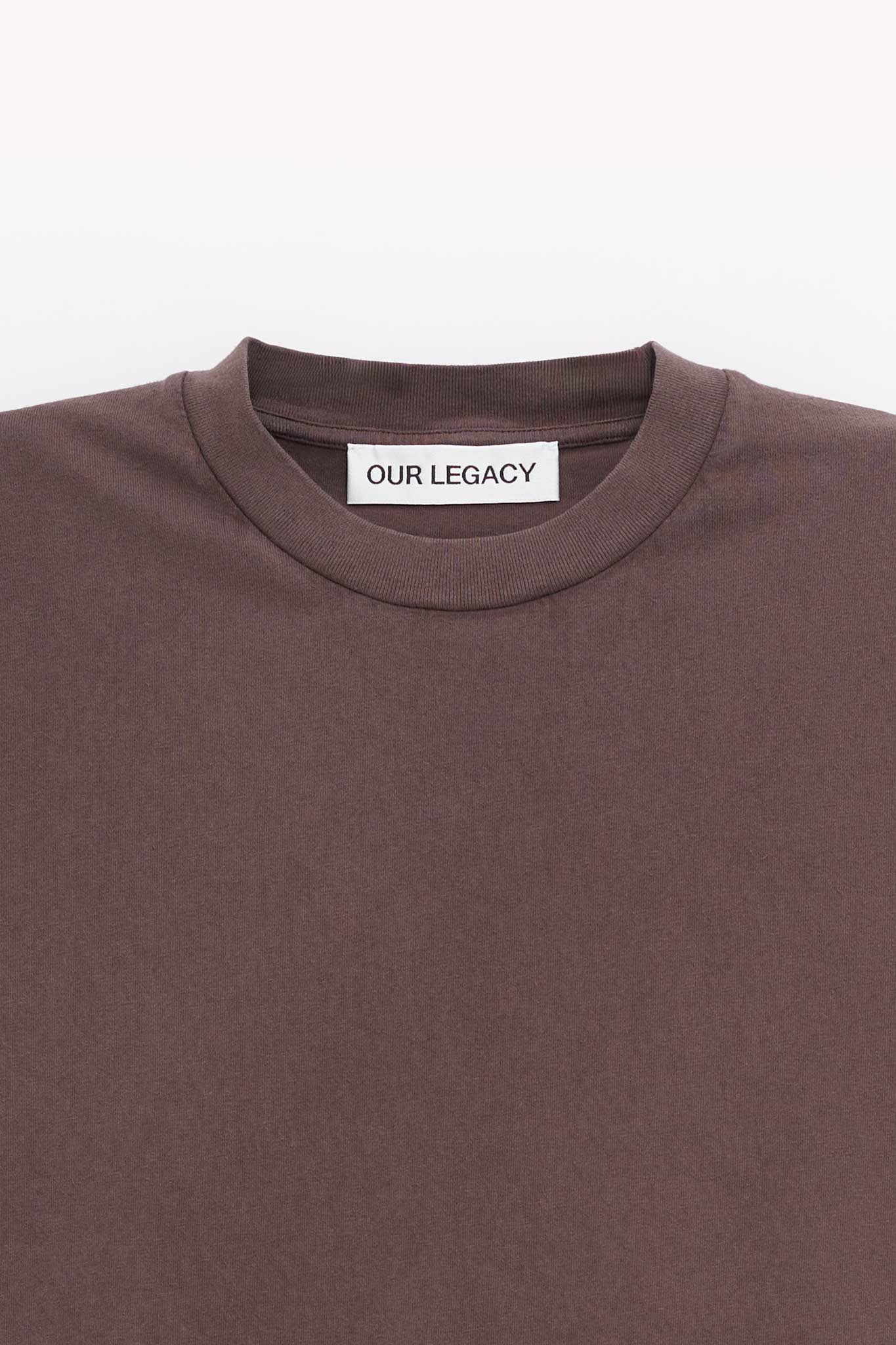 OUR LEGACY WORN BROWN BOX T SHIRT