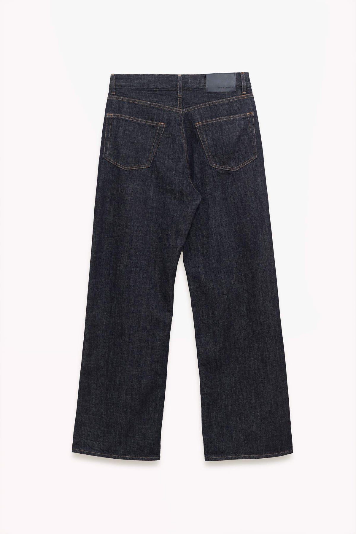 SUNFLOWER SIMPLE RINSE BLUE RELAXED BOOT JEANS