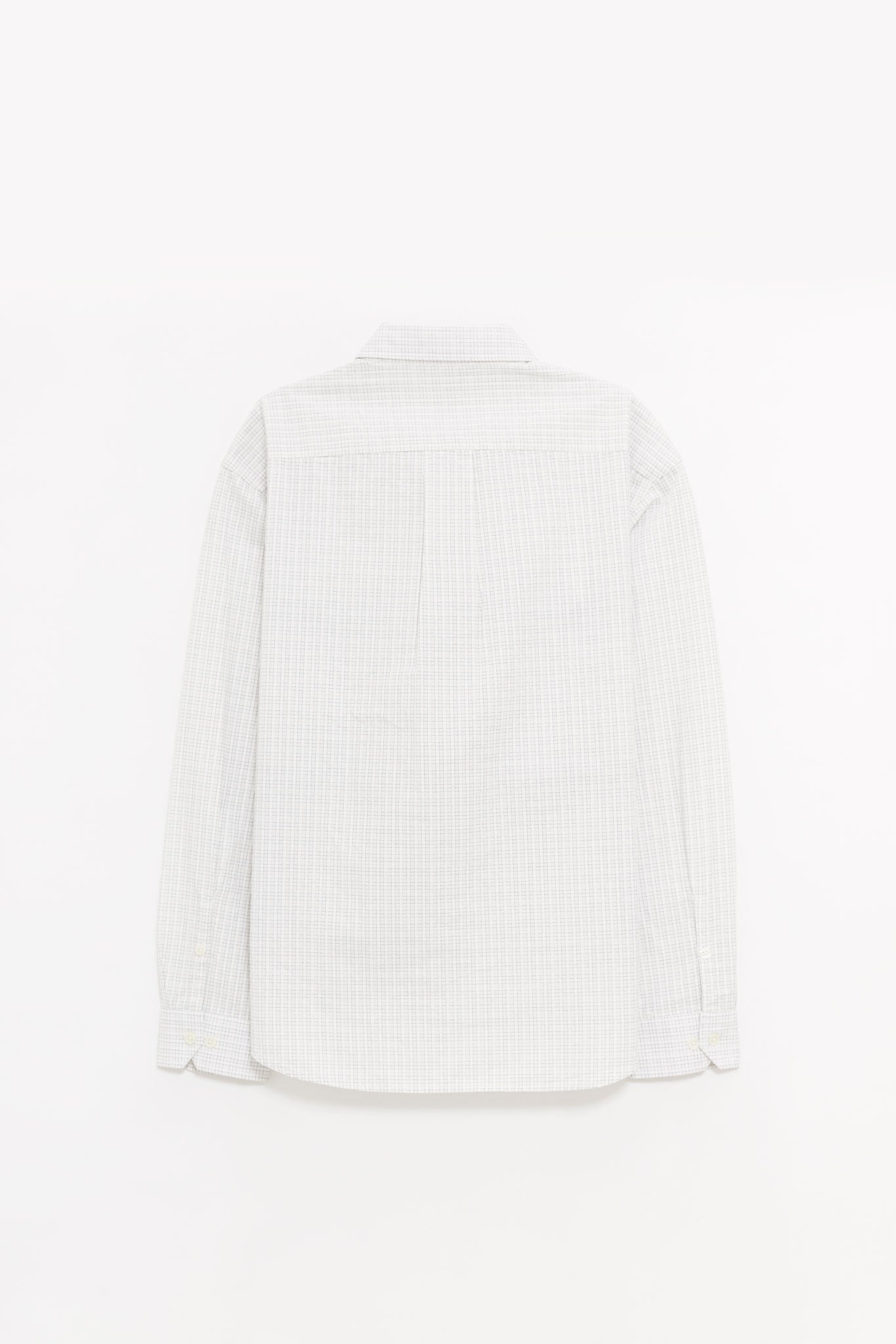 MFPEN WHITE CONNECTION CHECK GENEROUS SHIRT